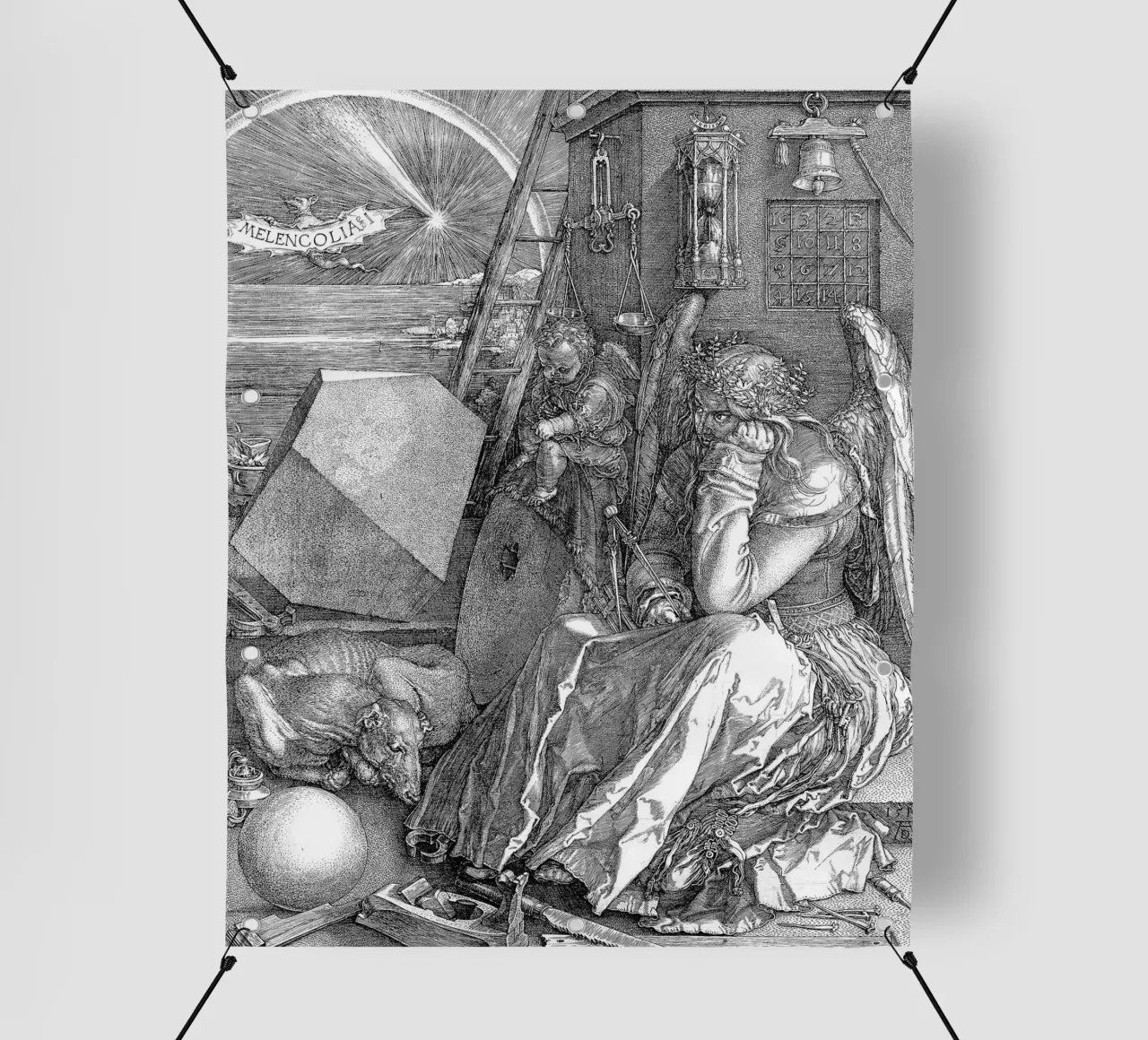 Albrecht Dürer - Melancholia telo in pvc da Timeless Artworks