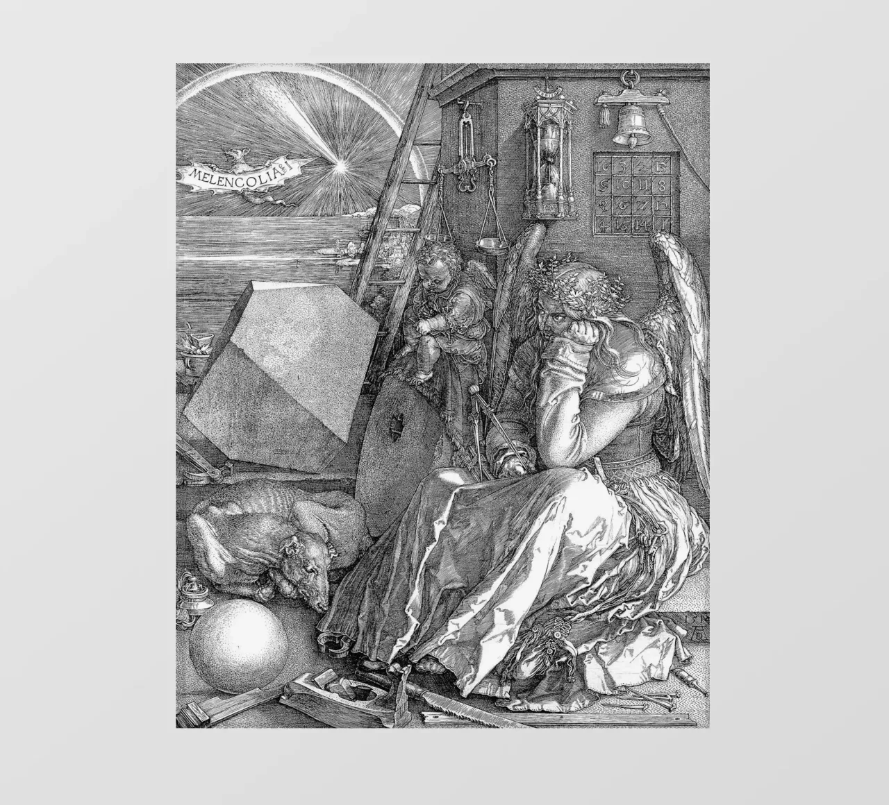 Albrecht Dürer - Melancholia telo in pvc da Timeless Artworks
