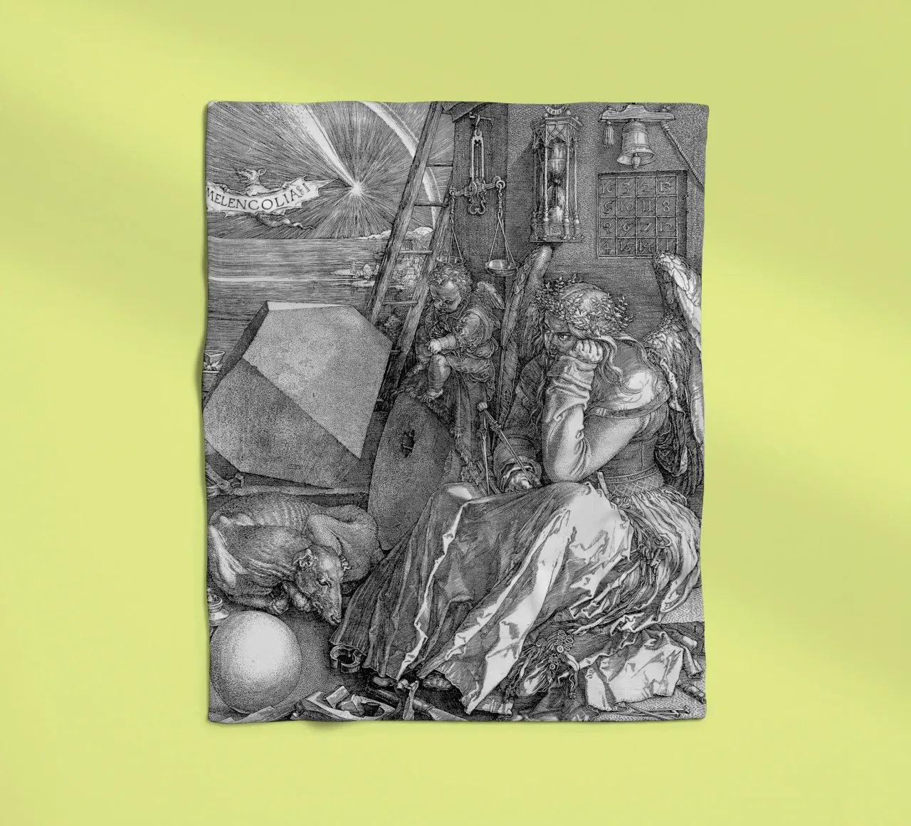 Albrecht Dürer - Melancholia coperta in pile da Timeless Artworks