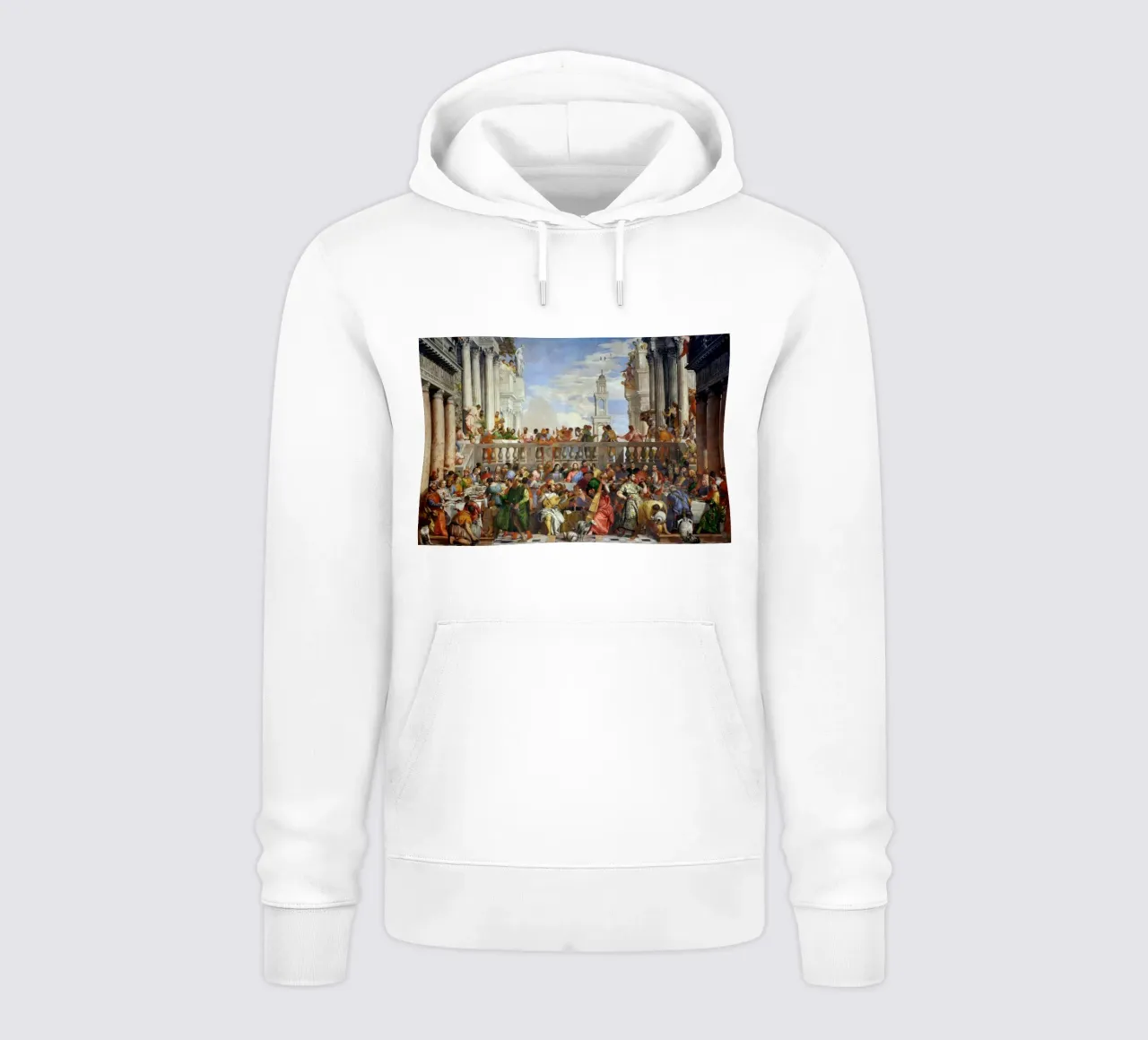 Veronese (Paolo Caliari) Le nozze di Cana felpa con cappuccio da Timeless Artworks