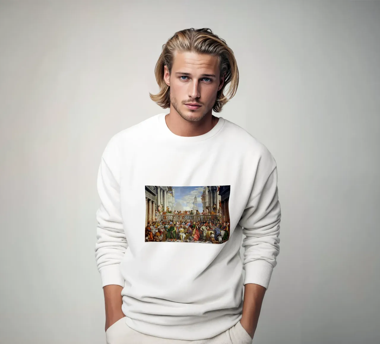 Veronese (Paolo Caliari) Le nozze di Cana felpa da Timeless Artworks