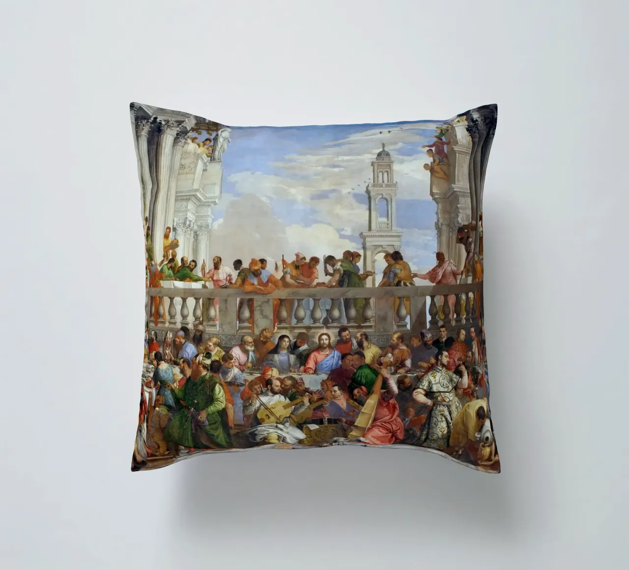 Veronese (Paolo Caliari) Le nozze di Cana cuscino da Timeless Artworks