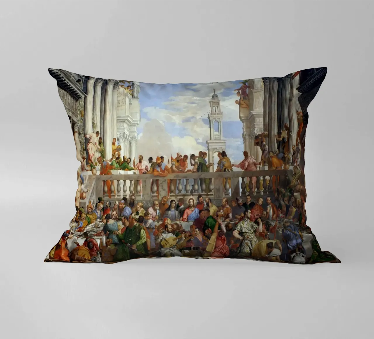 Veronese (Paolo Caliari) Le nozze di Cana cuscino da Timeless Artworks