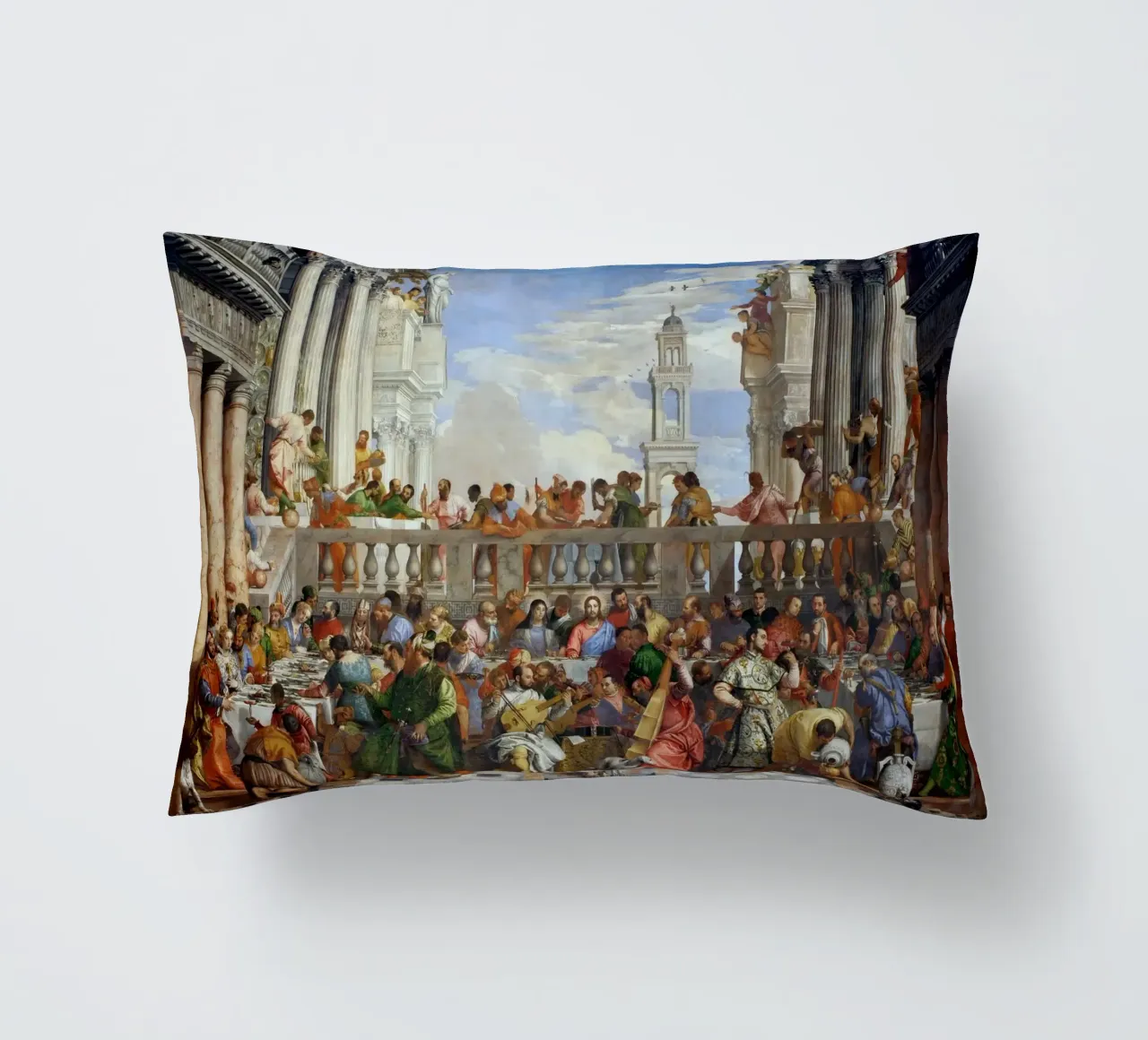 Veronese (Paolo Caliari) Le nozze di Cana cuscino da Timeless Artworks