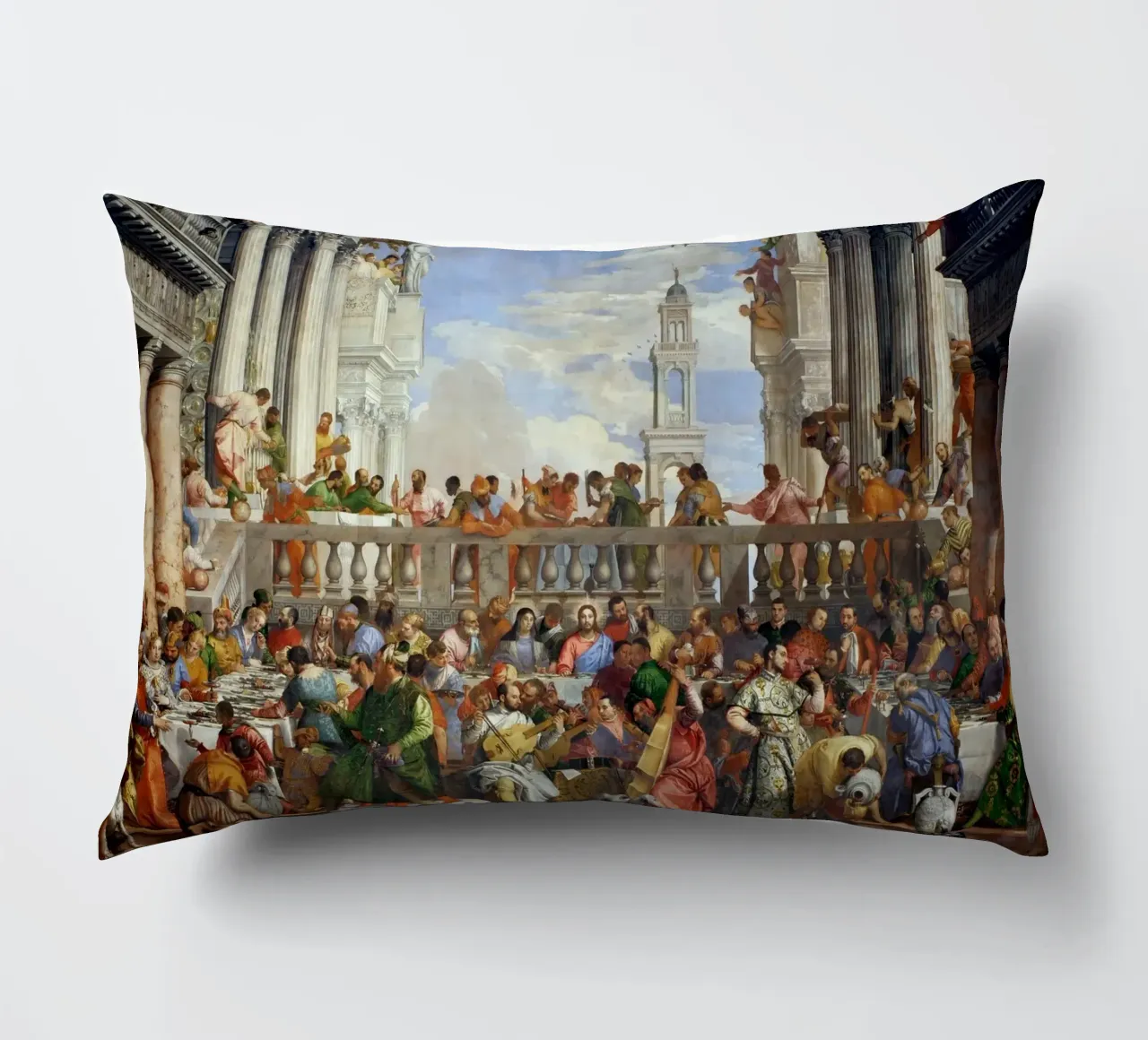 Veronese (Paolo Caliari) Le nozze di Cana cuscino da Timeless Artworks