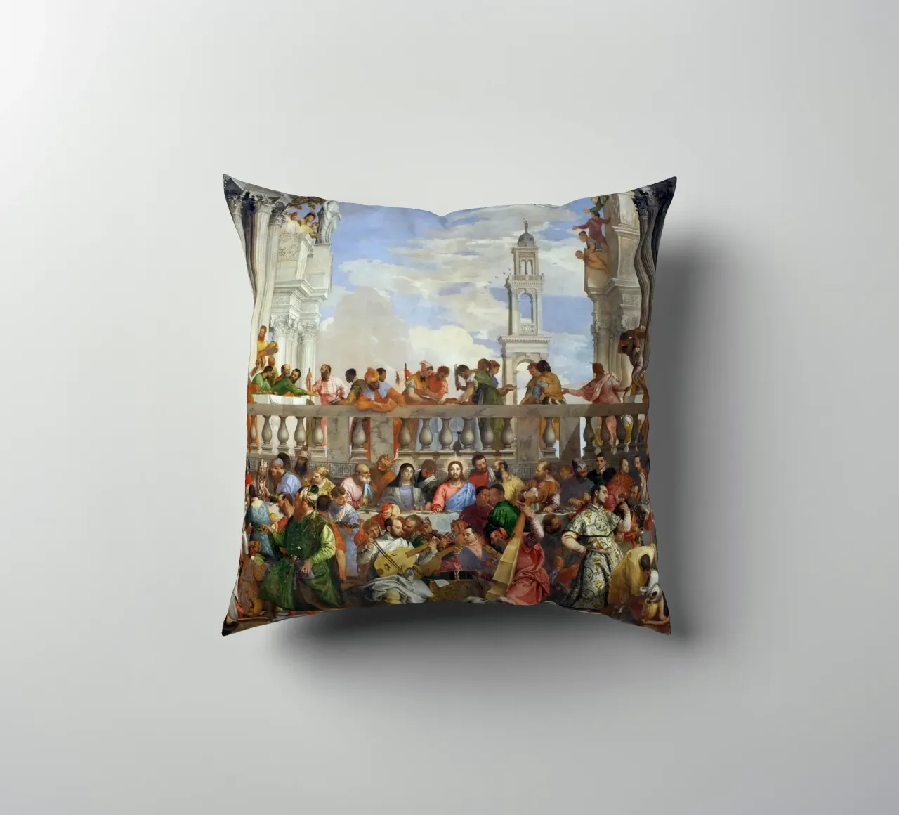 Veronese (Paolo Caliari) Le nozze di Cana cuscino da Timeless Artworks