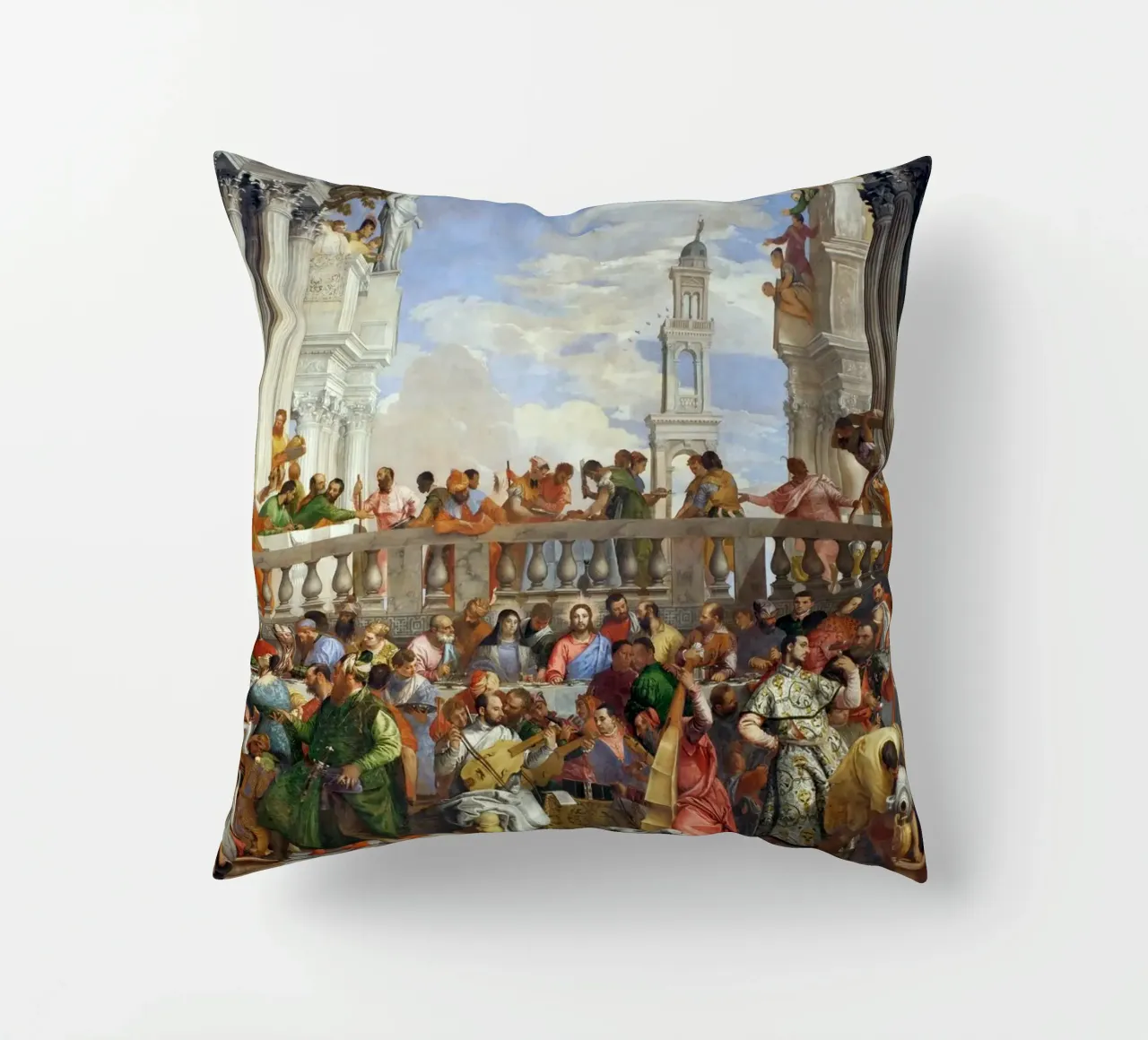 Veronese (Paolo Caliari) Le nozze di Cana cuscino da Timeless Artworks