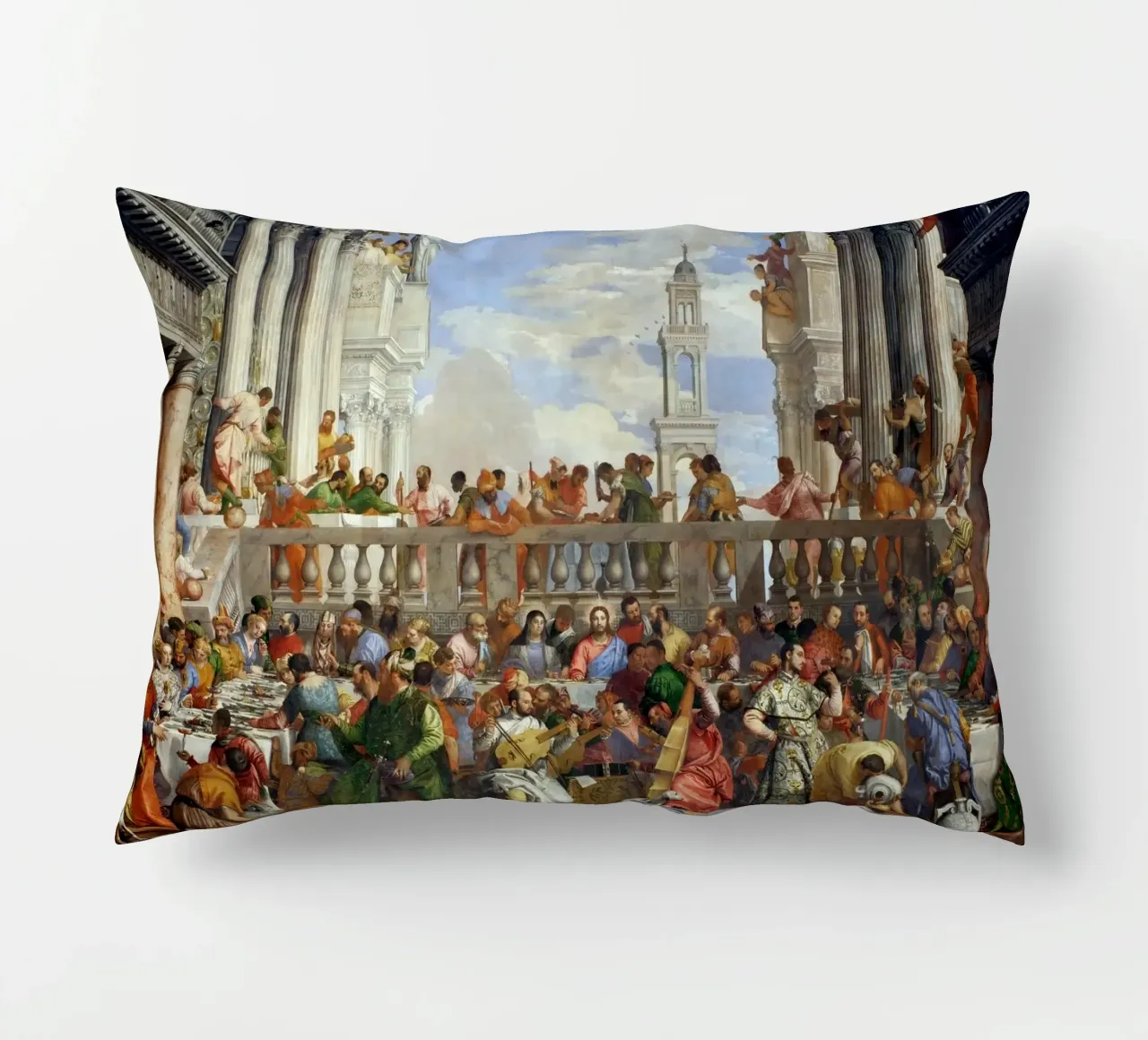 Veronese (Paolo Caliari) Le nozze di Cana cuscino da Timeless Artworks