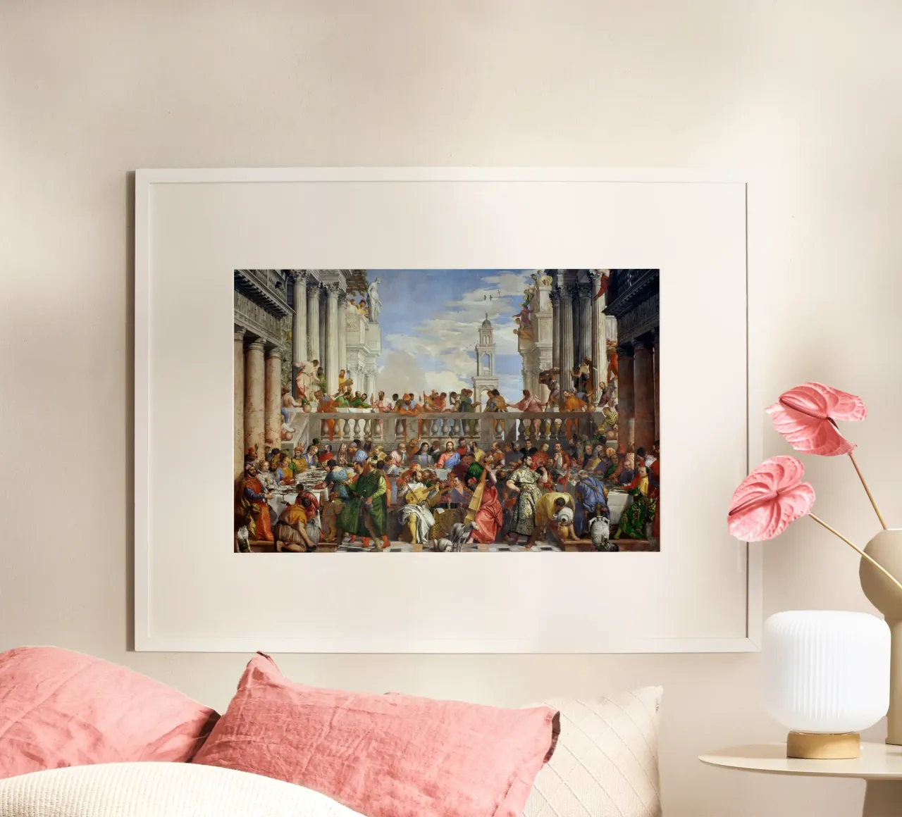 Veronese (Paolo Caliari) Le nozze di Cana carta hahnemühle da Timeless Artworks