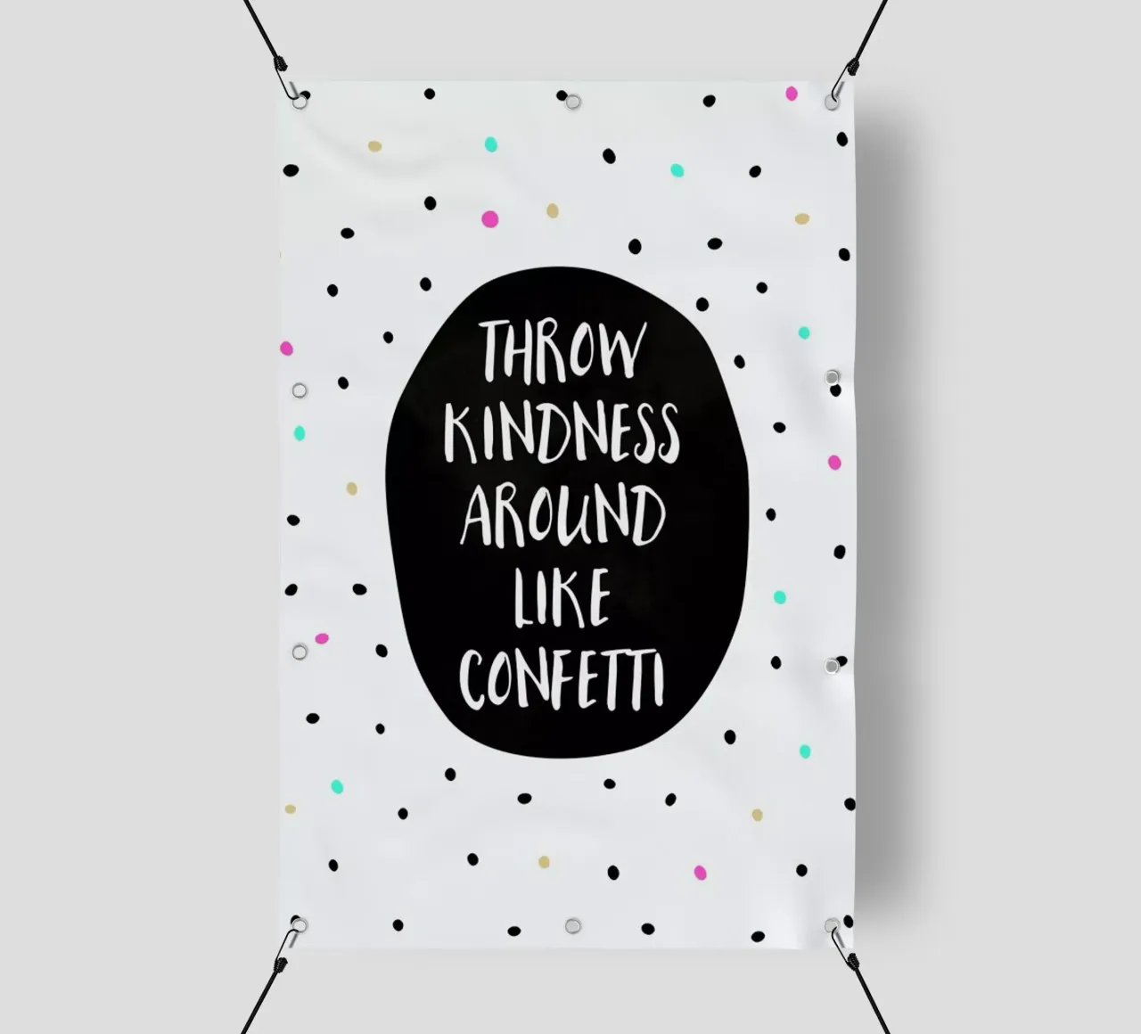 Throw Kindness telo in pvc da Elisabeth Fredriksson