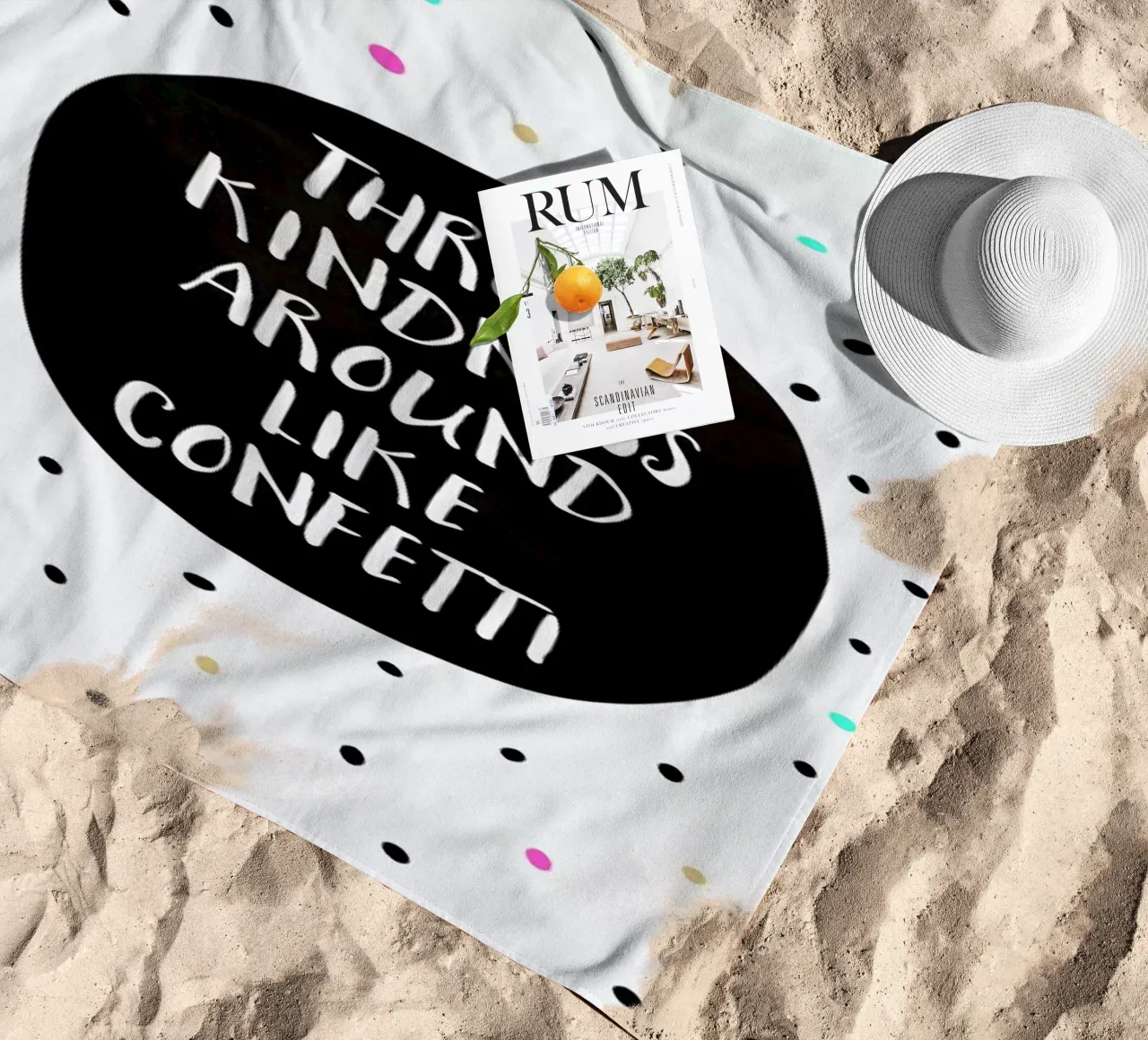 Throw Kindness telo mare da Elisabeth Fredriksson