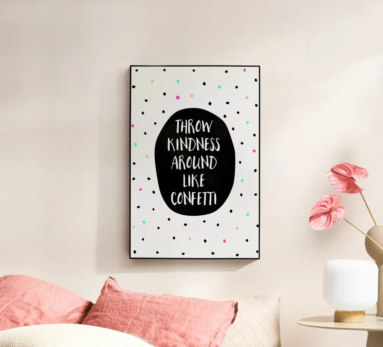 Throw Kindness plexiglass da Elisabeth Fredriksson