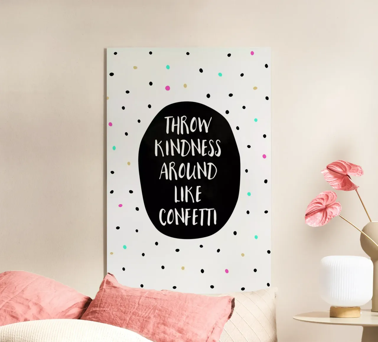 Throw Kindness plexiglass da Elisabeth Fredriksson