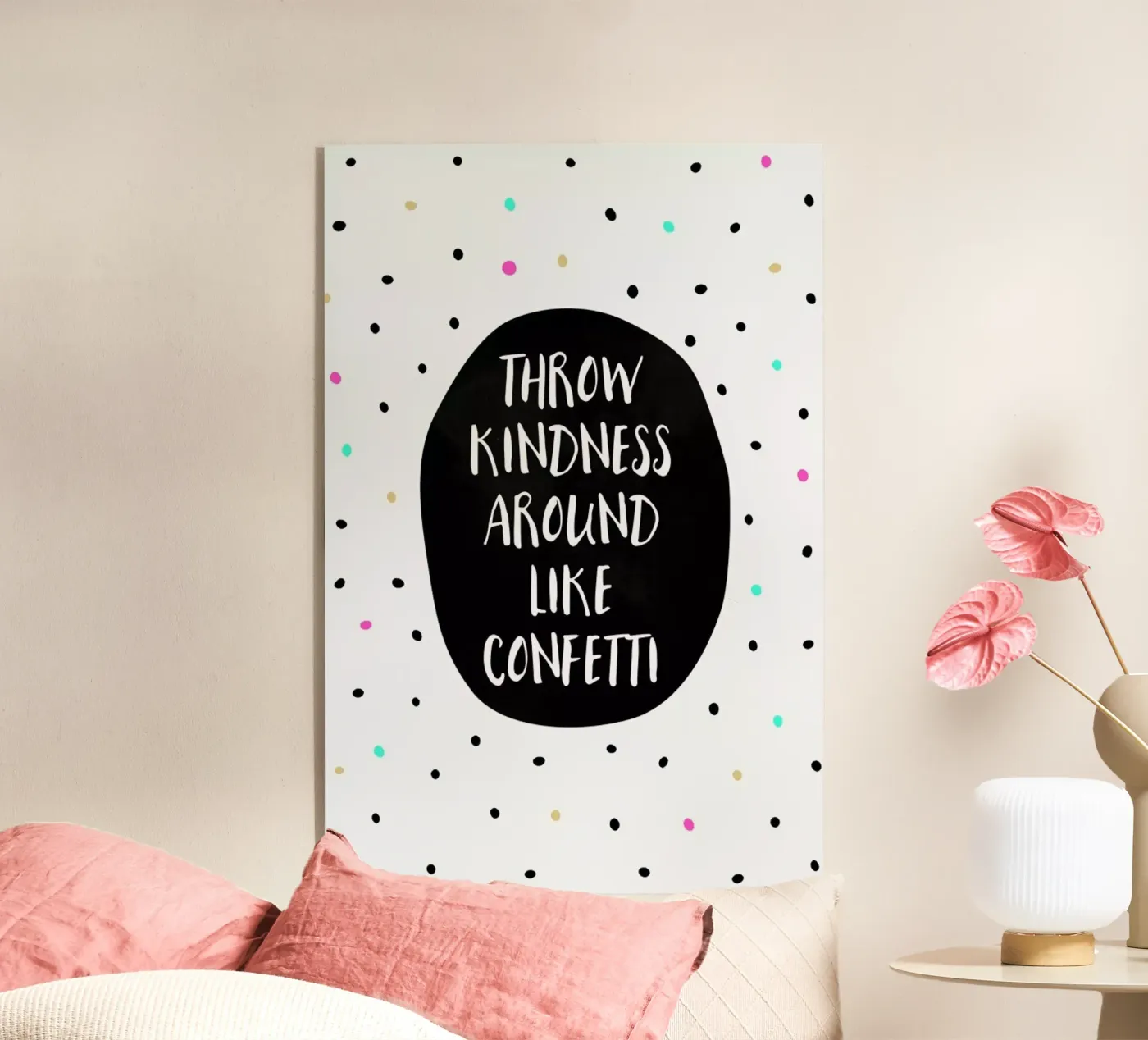 Throw Kindness plexiglass da Elisabeth Fredriksson