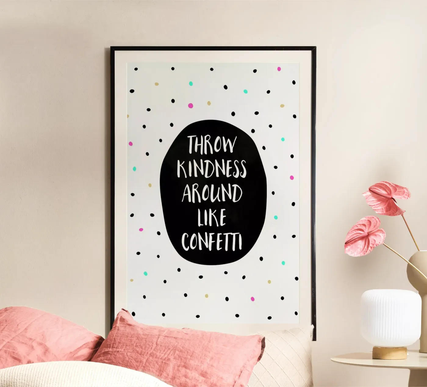 Throw Kindness poster da Elisabeth Fredriksson