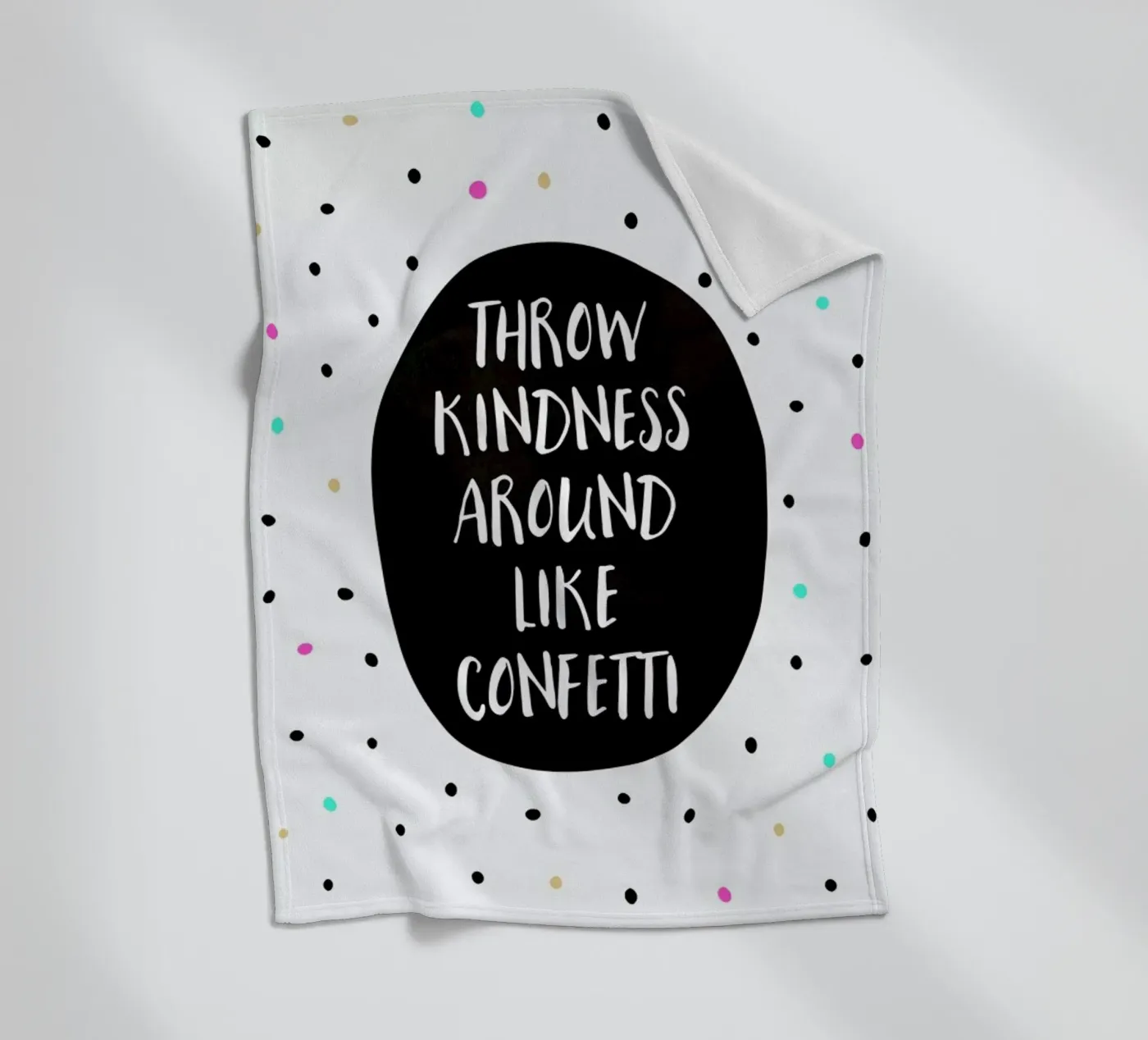 Throw Kindness fleecedeken van Elisabeth Fredriksson