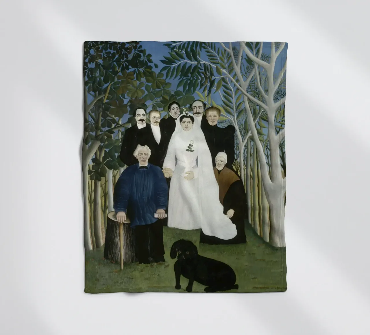 Henri rousseau - il matrimonio coperta in pile da Timeless Artworks