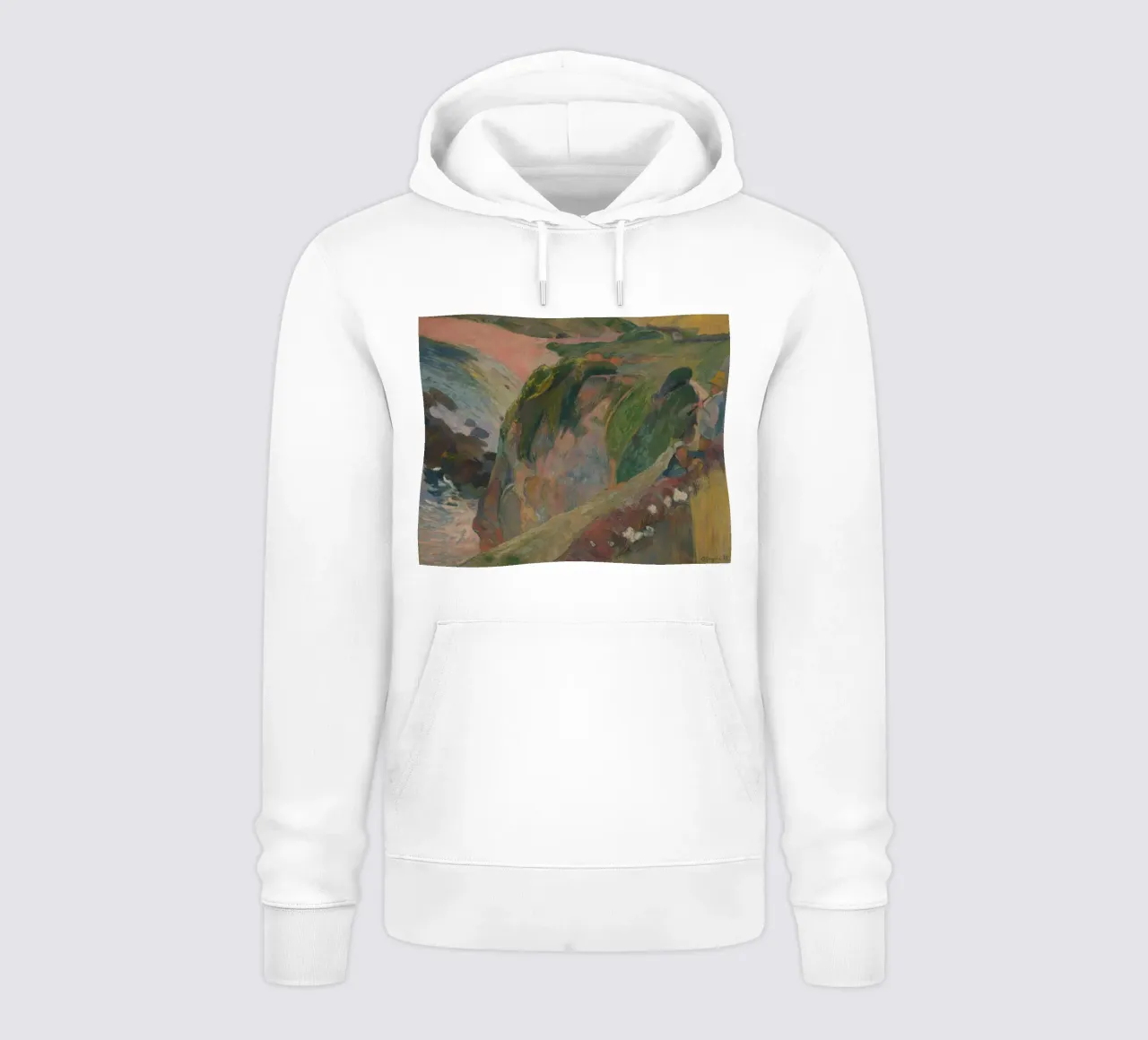 Paul Gauguin - Il suonatore di flageolet sulla scogliera felpa con cappuccio da Timeless Artworks