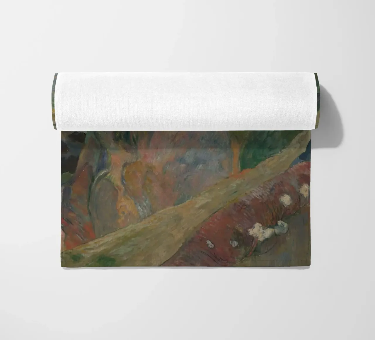 Paul Gauguin - Il suonatore di flageolet sulla scogliera telo mare da Timeless Artworks
