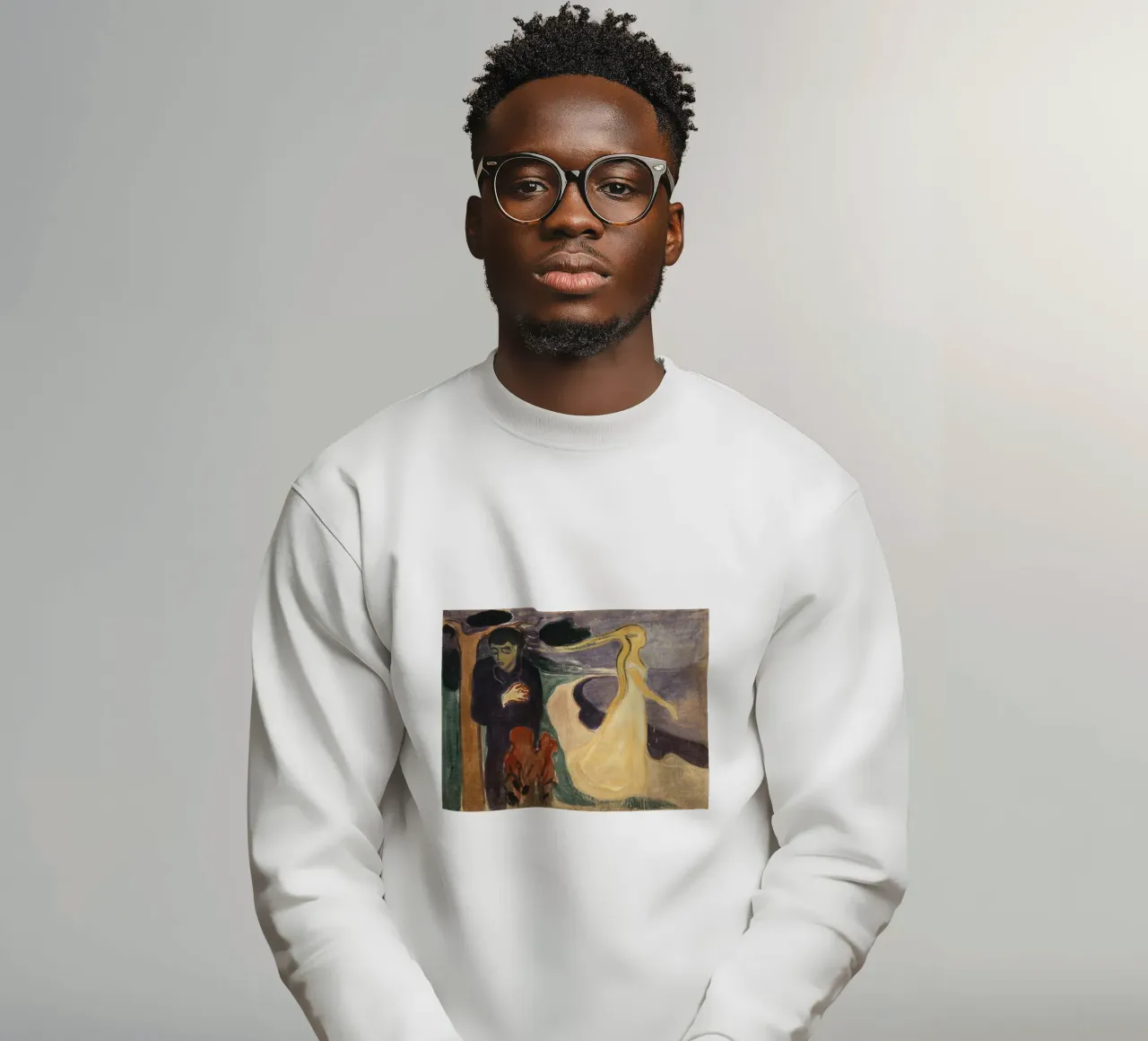 Edvard Munch - Separazione felpa da Timeless Artworks