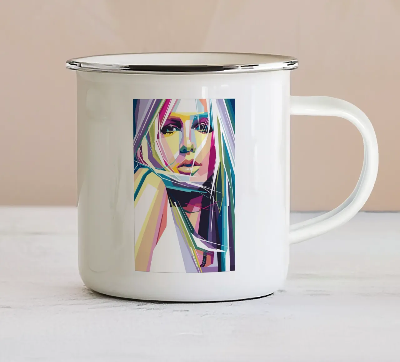 Principessa del pop tazza in smalto da Alkahfsmart