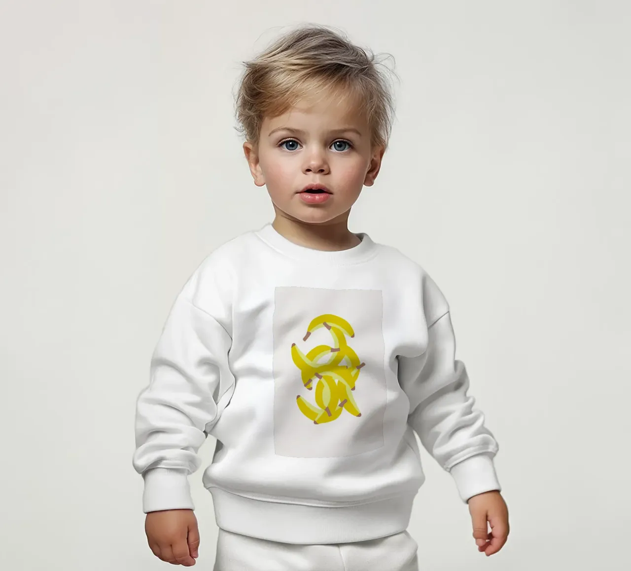 Jeg Elsker Bananer felpa neonato da Swen Swensøn