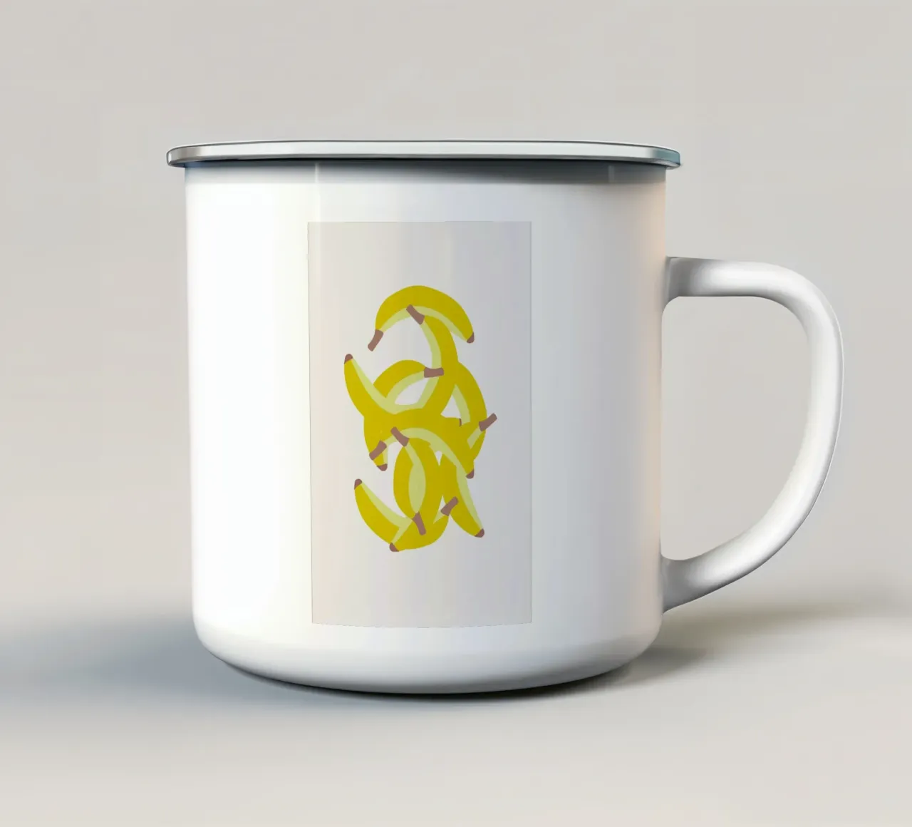 Jeg Elsker Bananer tazza in smalto da Swen Swensøn