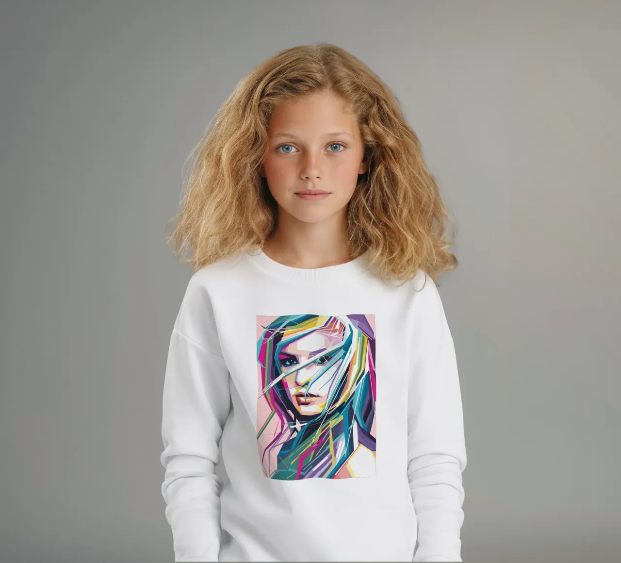 Princess of Pop fanart trending now kids sweatshirt by Alkahfsmart