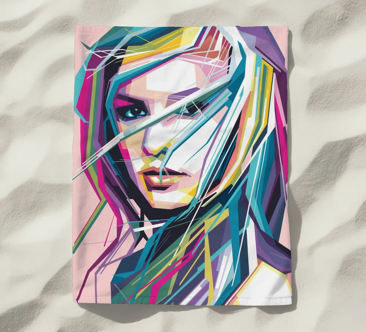Princess of Pop fanart trending now beach towel by Alkahfsmart