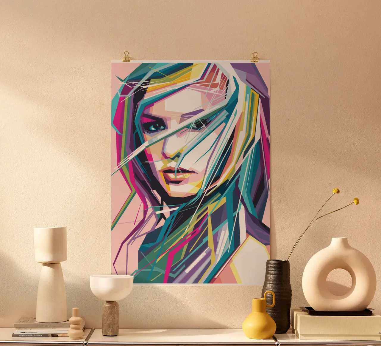 Le fanart della Principessa del Pop sono ora di tendenza poster con telaio in alluminio da Alkahfsmart