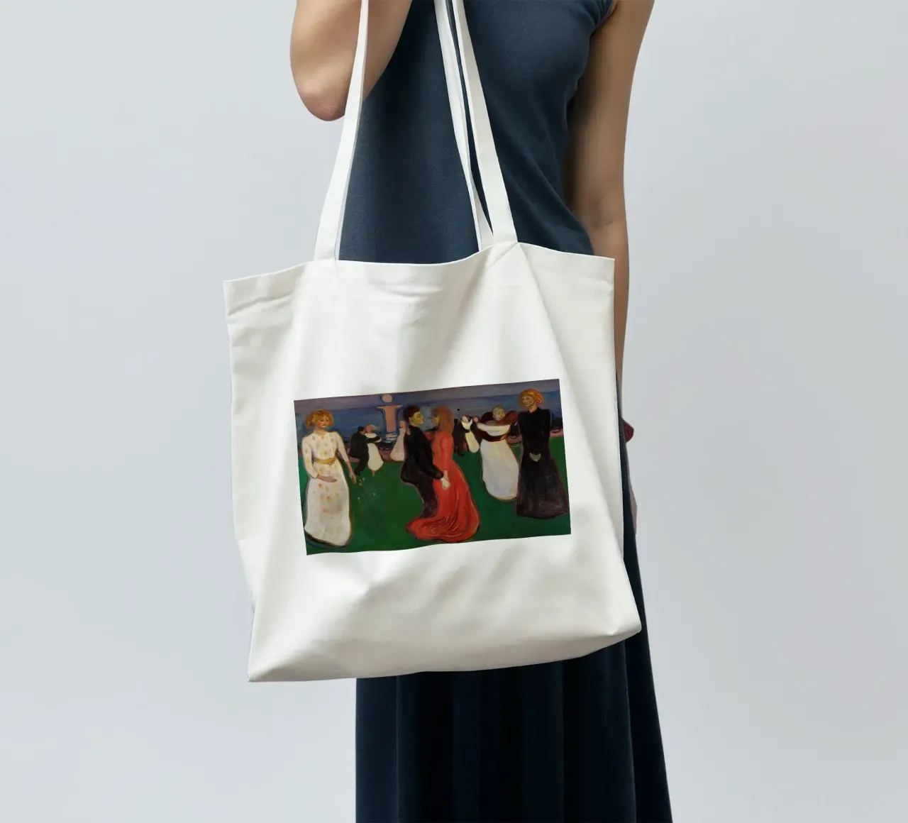 Edvard Munch - The Dance of Life tote bag by Timeless Artworks