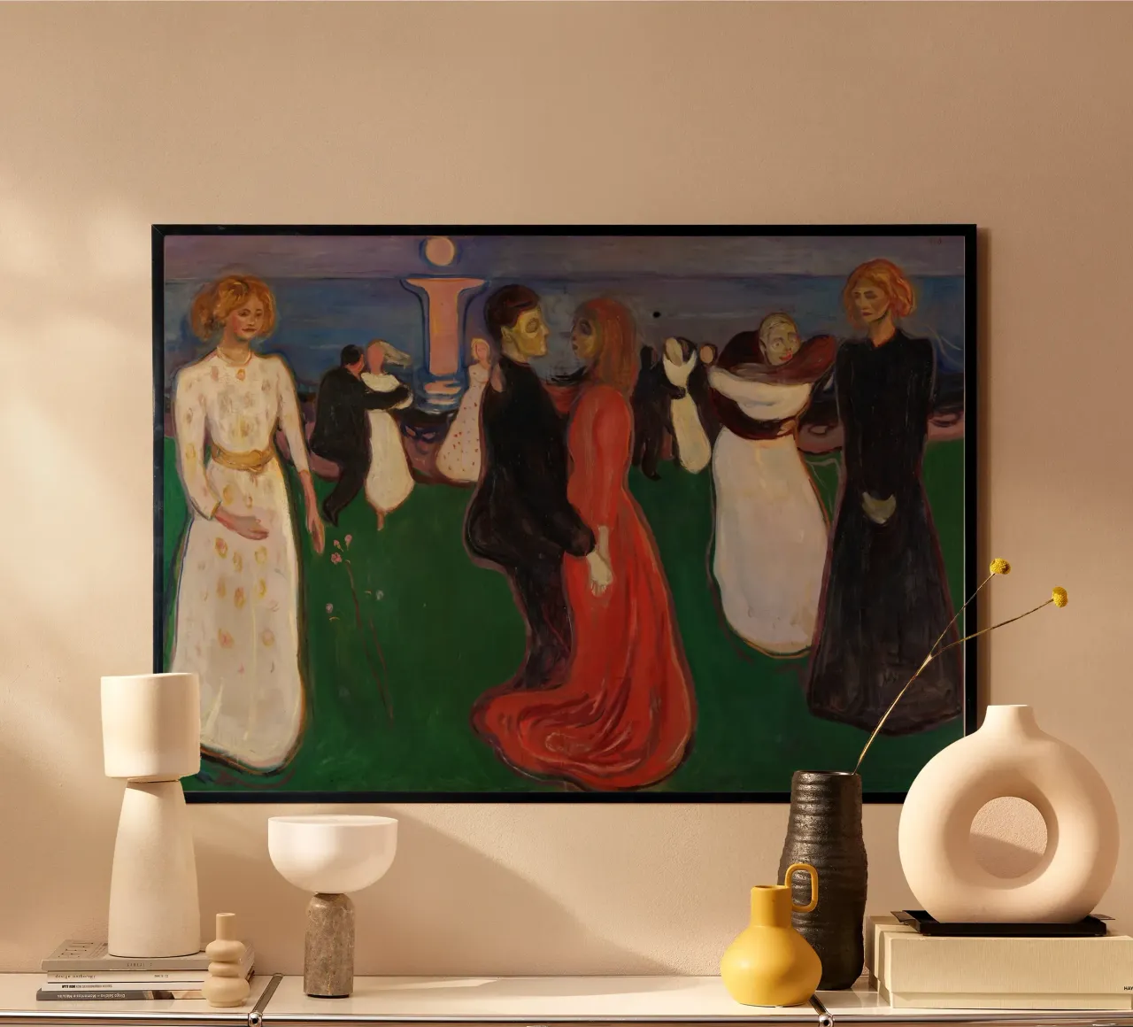 Edvard Munch - La danza della vita carta hahnemühle da Timeless Artworks