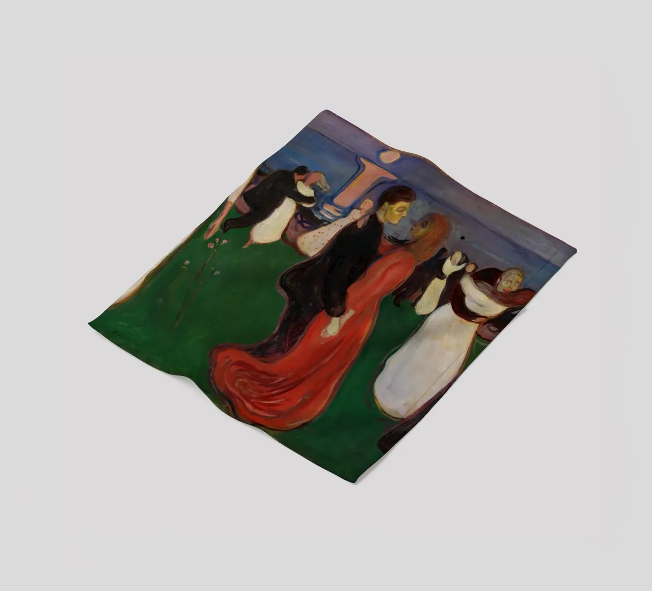 Edvard Munch - La danza della vita coperta in pile da Timeless Artworks