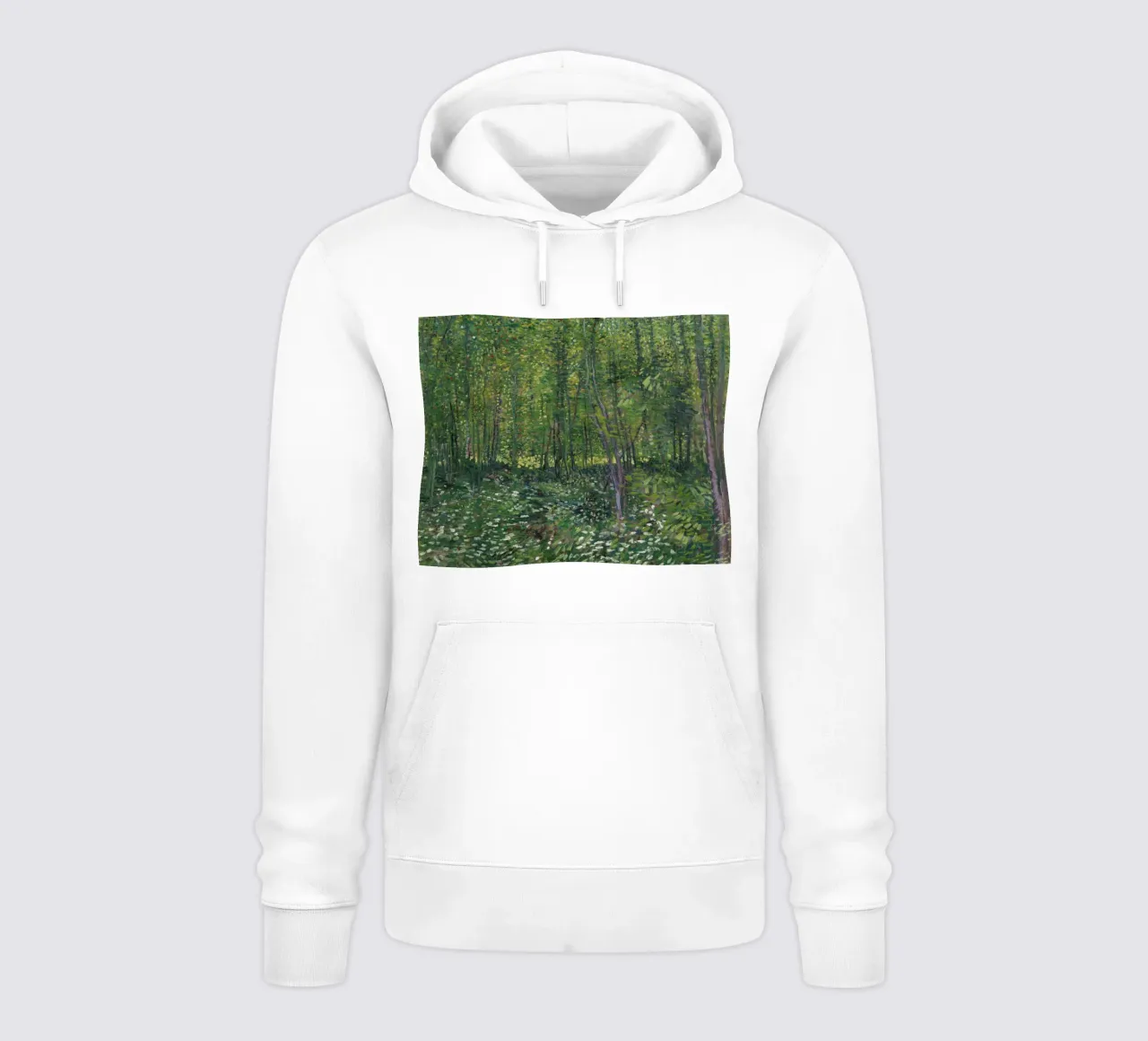 Vincent van Gogh - Alberi e sottobosco felpa con cappuccio da Timeless Artworks