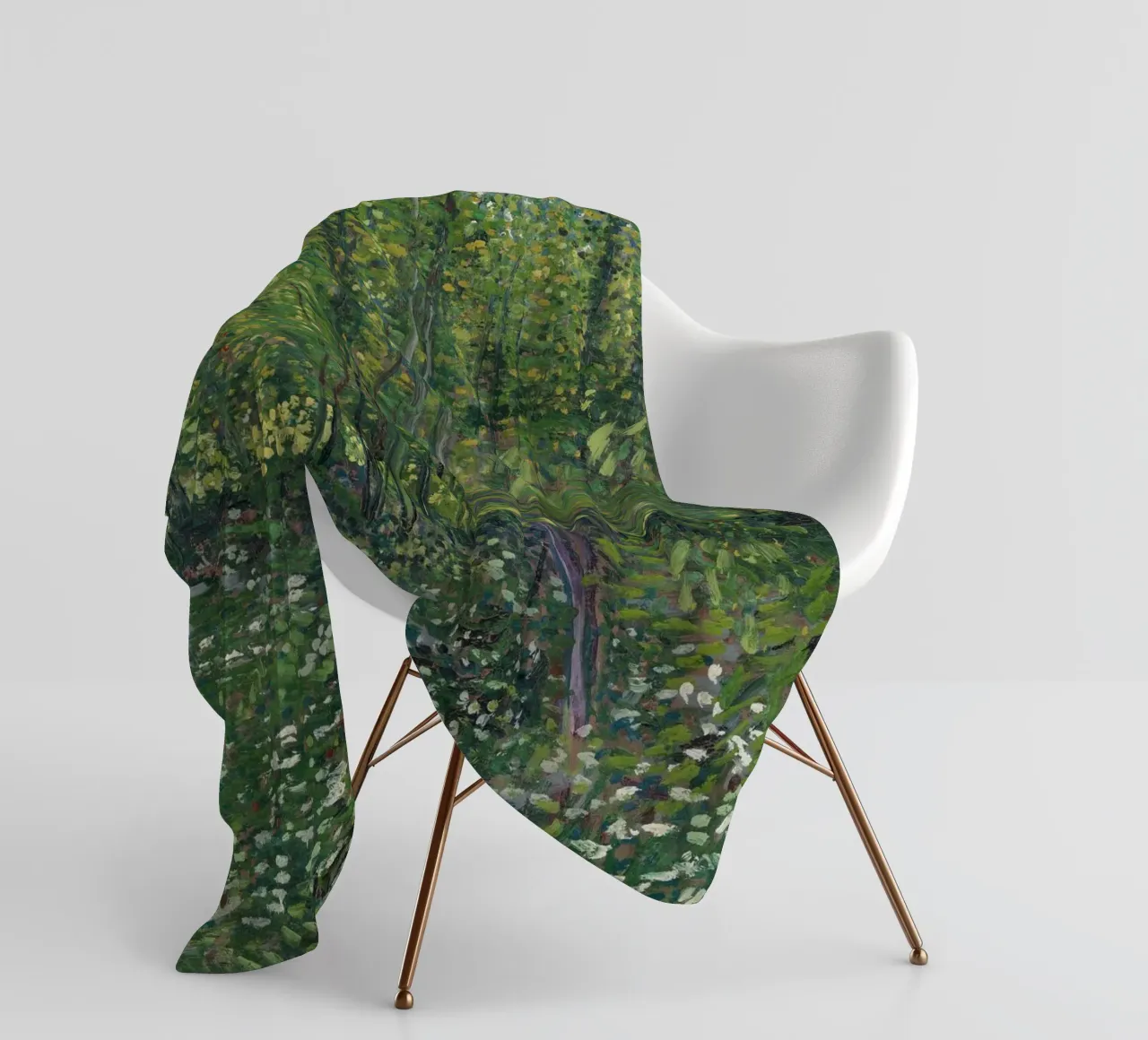 Vincent van Gogh - Alberi e sottobosco coperta in pile da Timeless Artworks