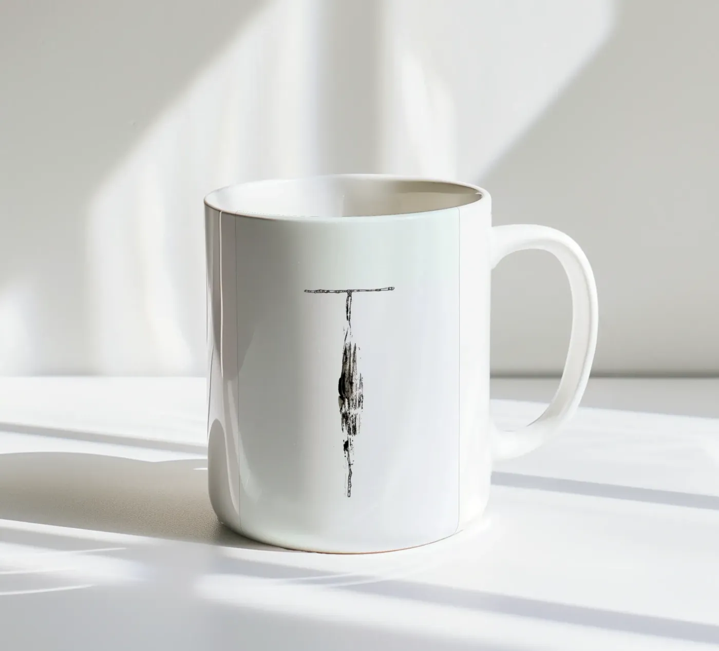 T ceramic mug by Marina Guiu