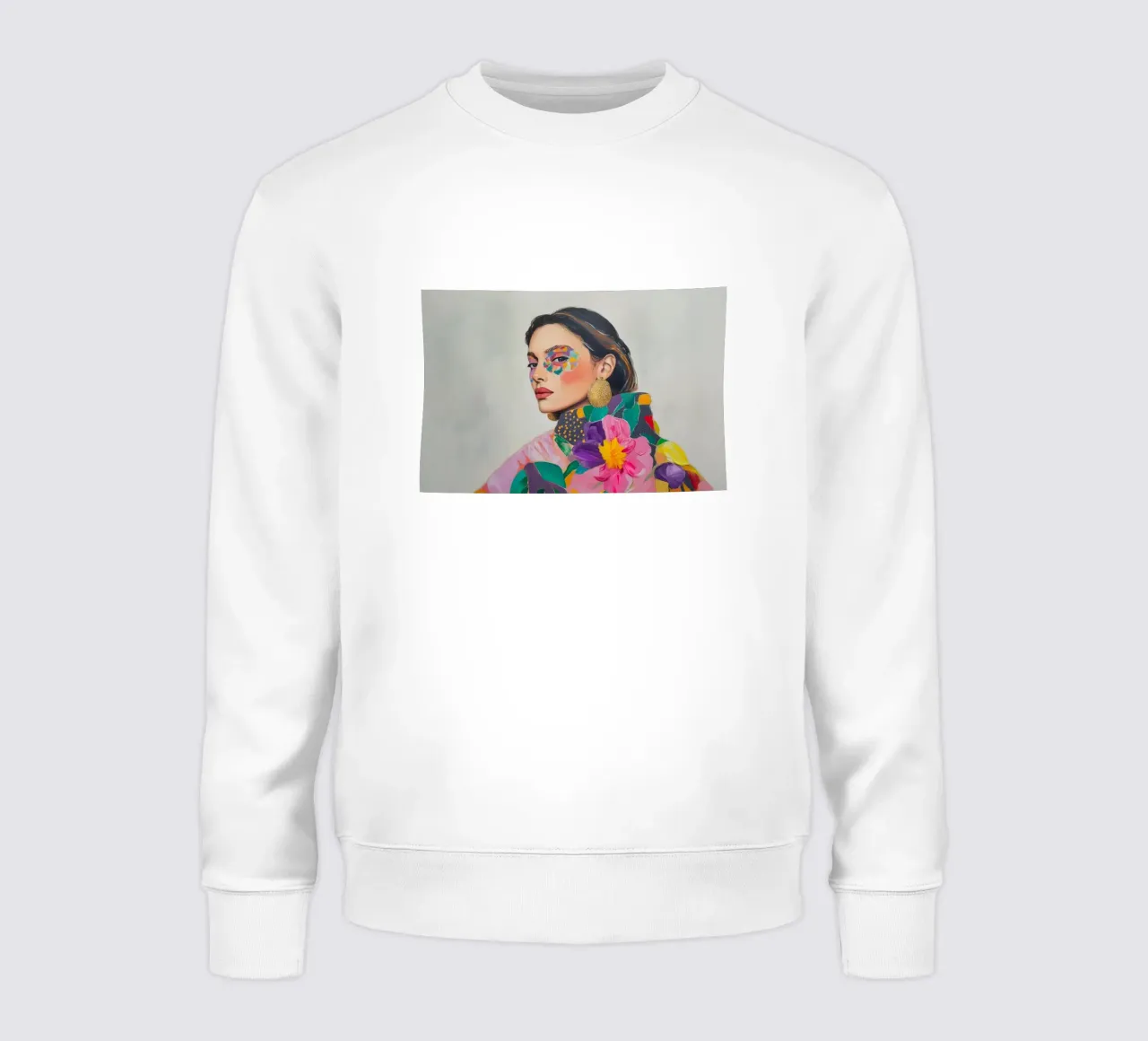 Gold Style houdt van make-up sweatshirt van Carinaprint