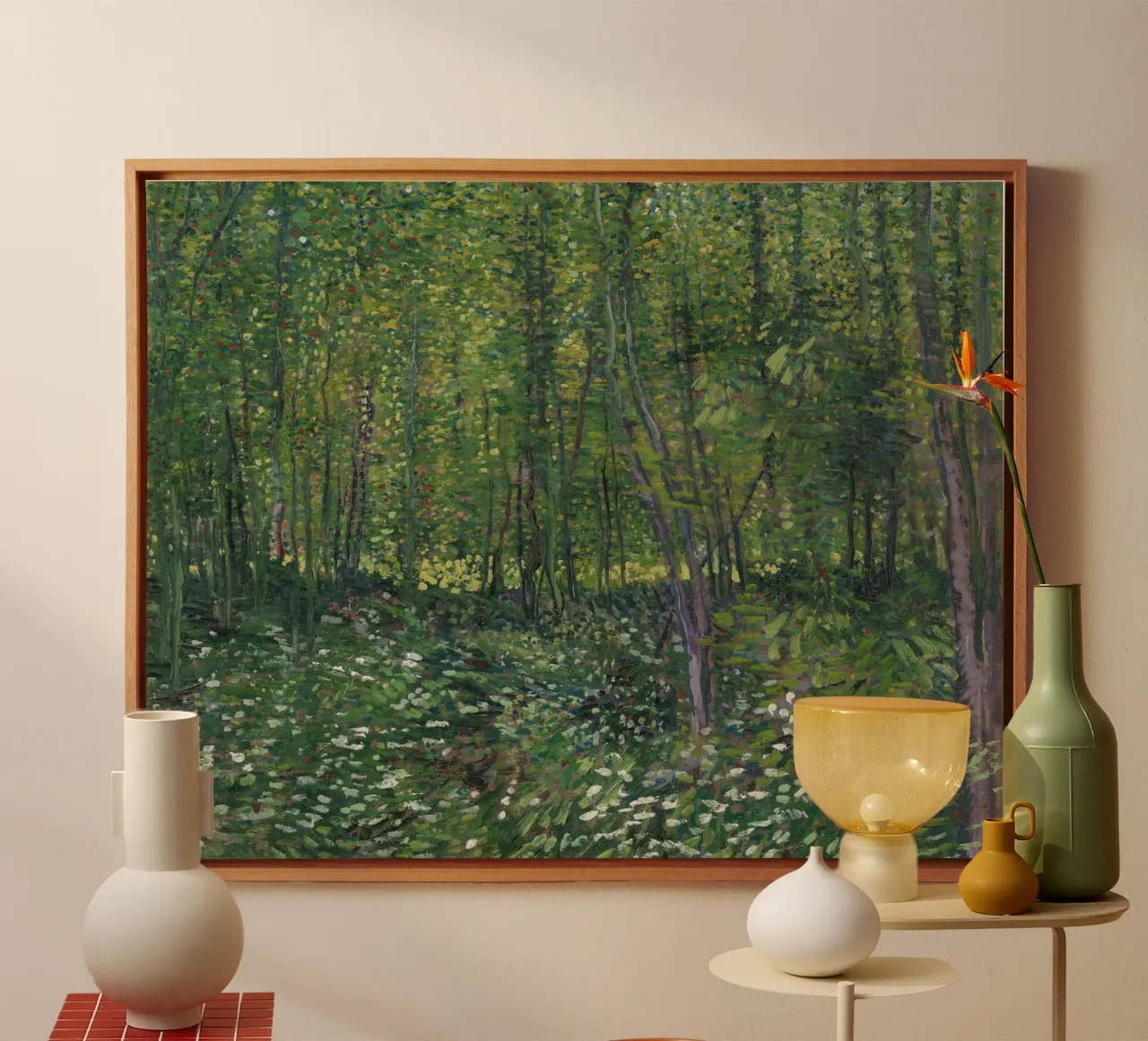 Van Gogh - Trees and undergrowth, 1887 canvas by Timeless Artworks