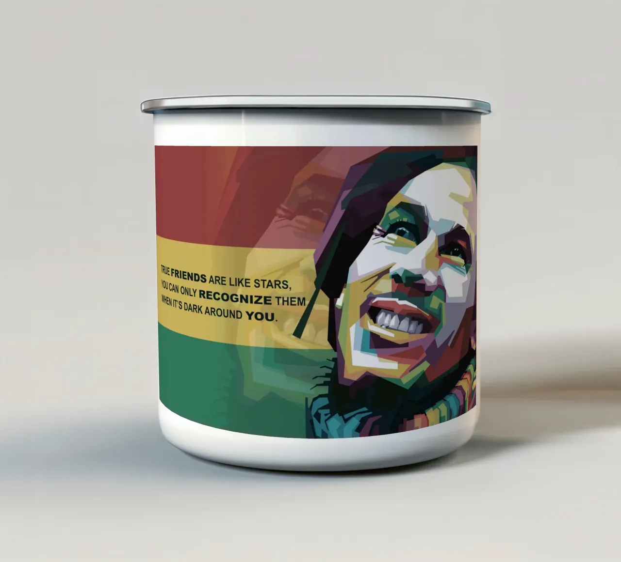 Citazioni di Tuff Gong tazza in smalto da Alkahfsmart
