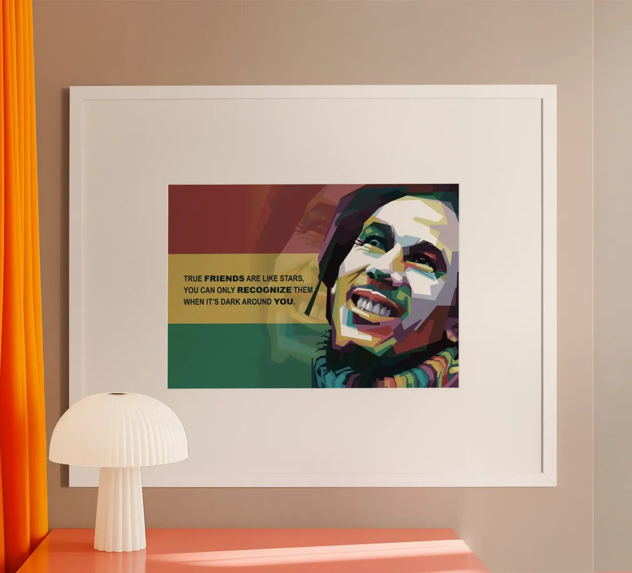 Citazioni di Tuff Gong poster con telaio in plastica da Alkahfsmart