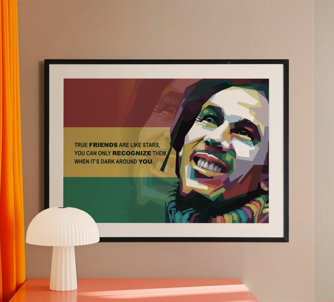 Citazioni di Tuff Gong poster con telaio in plastica da Alkahfsmart
