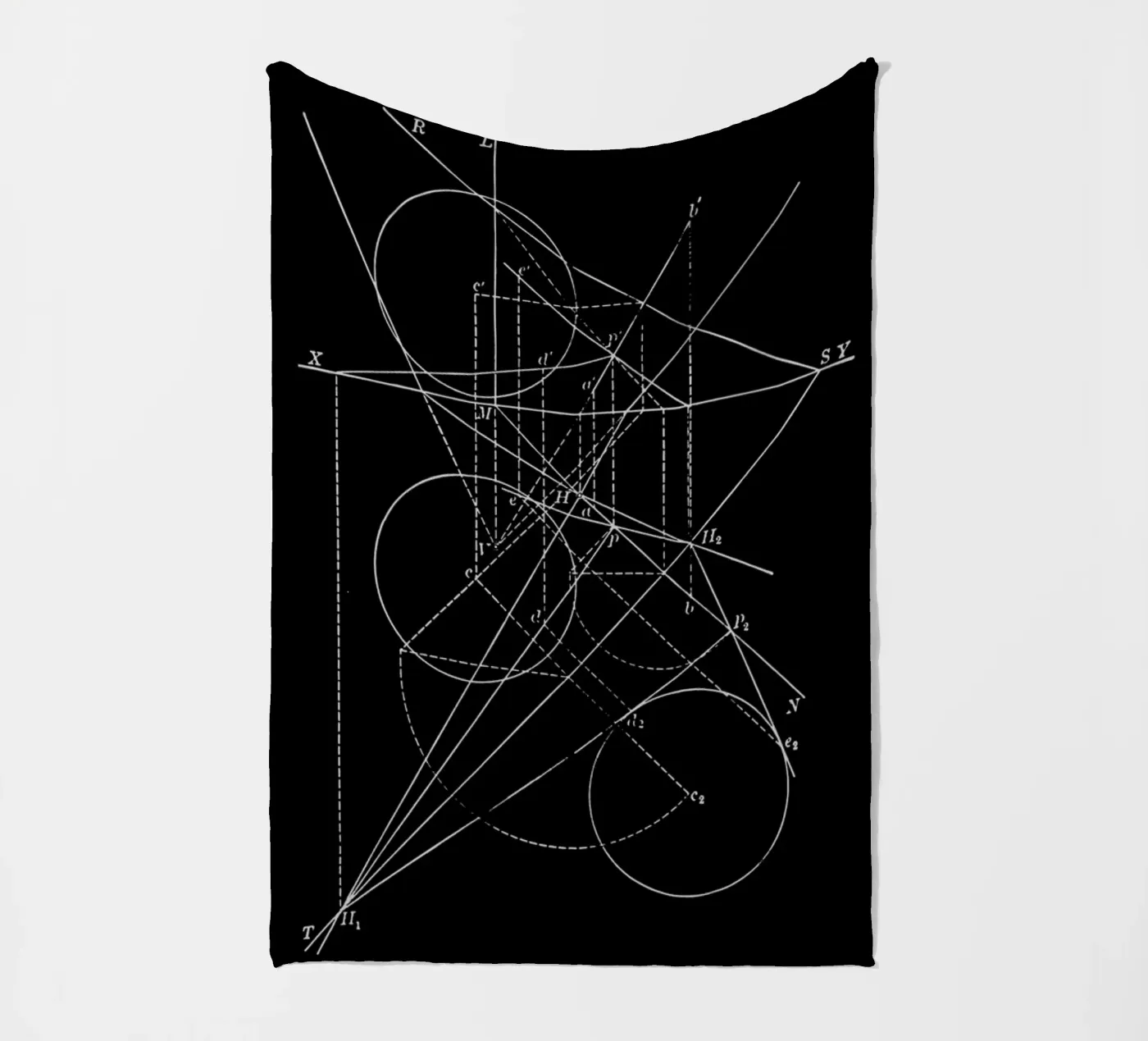 Compasses fleecedeken van Astër