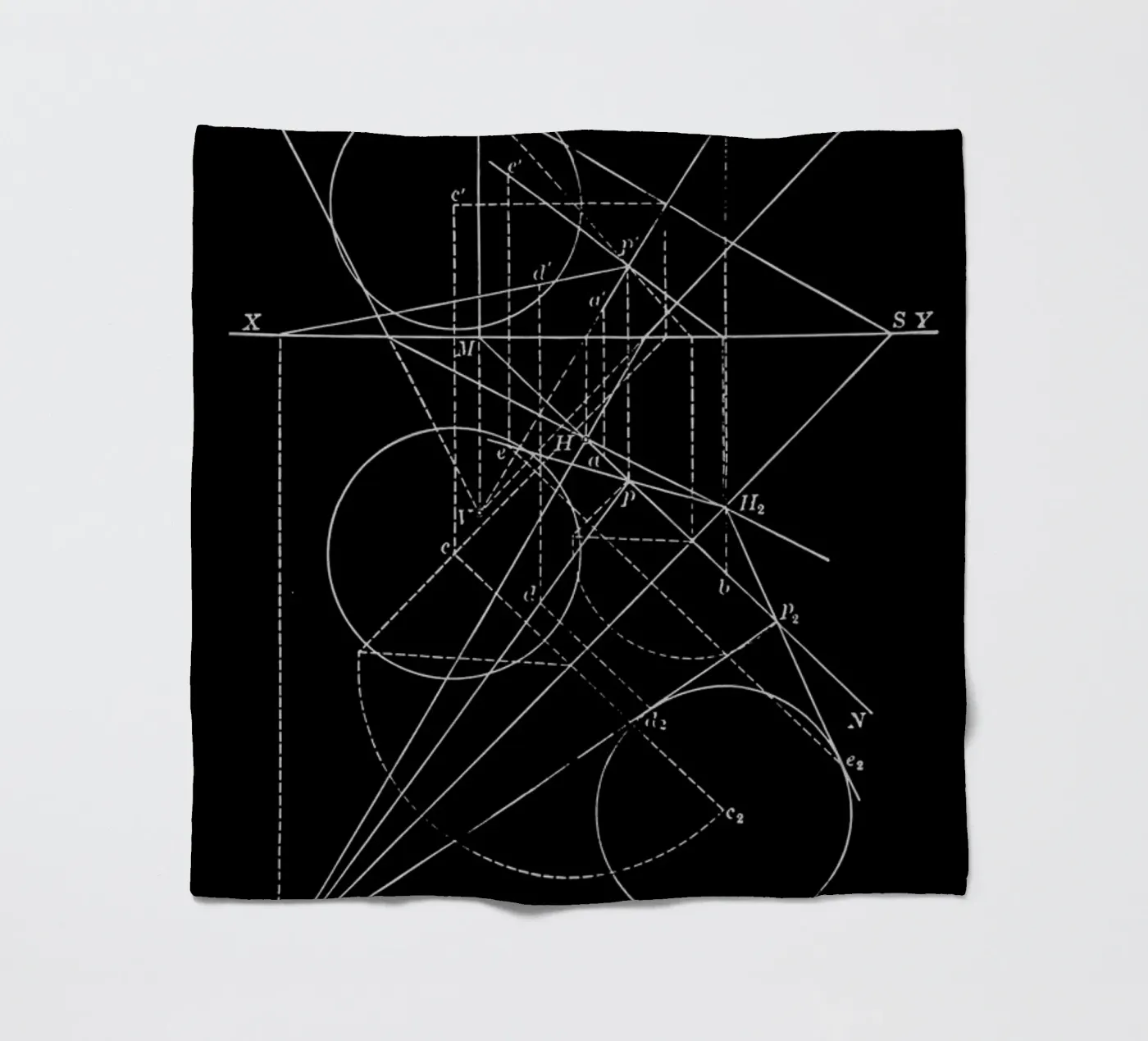 Compasses fleecedeken van Astër