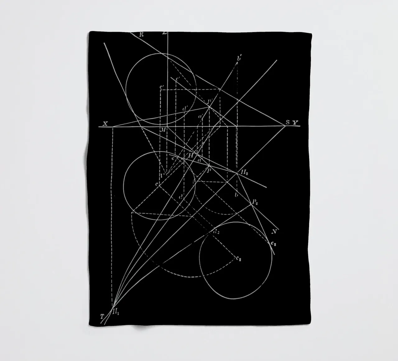 Compasses Fleecedecke von Astër