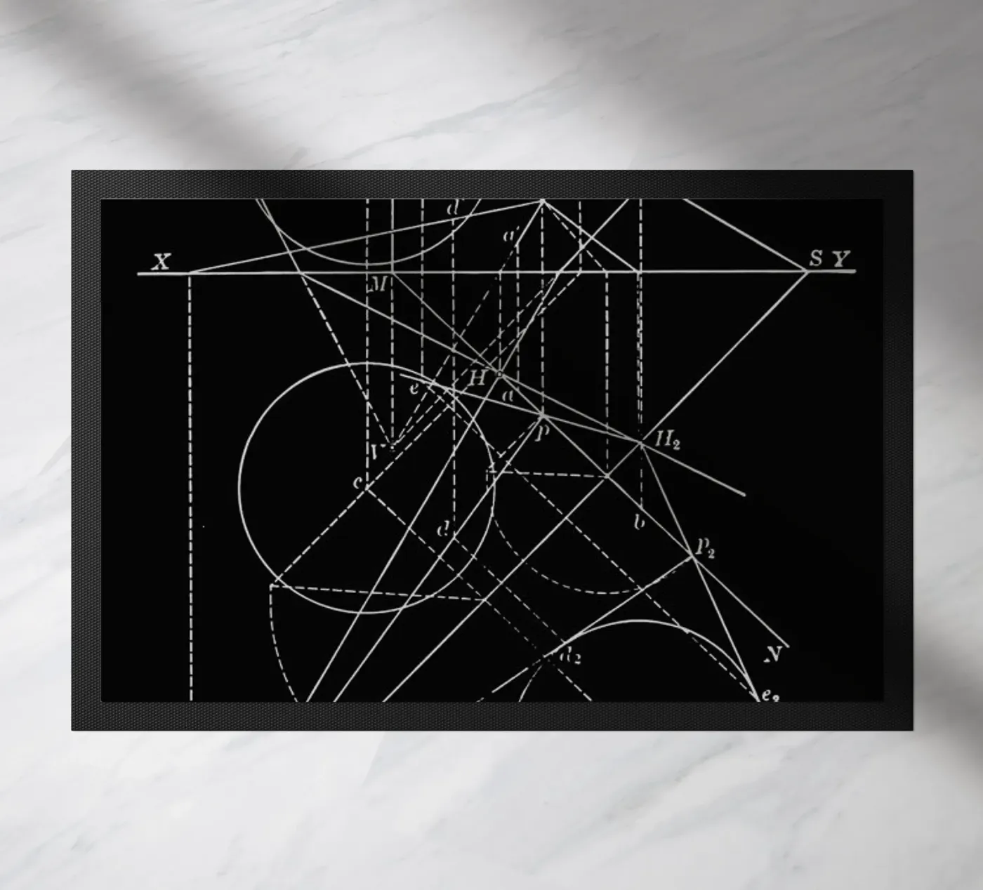 Compasses deurmat van Astër