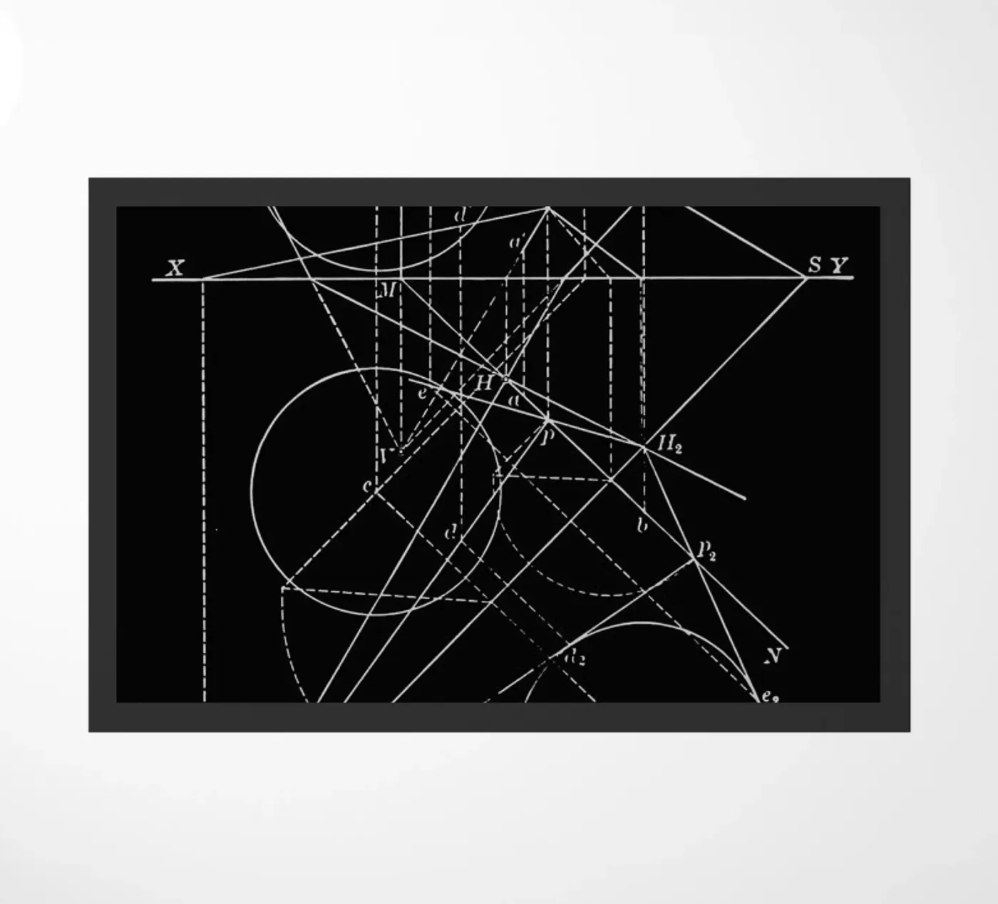 Compasses deurmat van Astër
