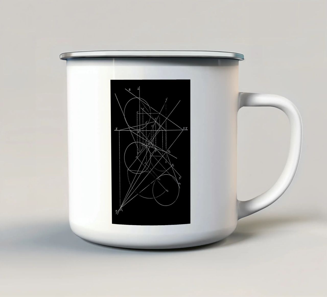 Compasses tazza in smalto da Astër
