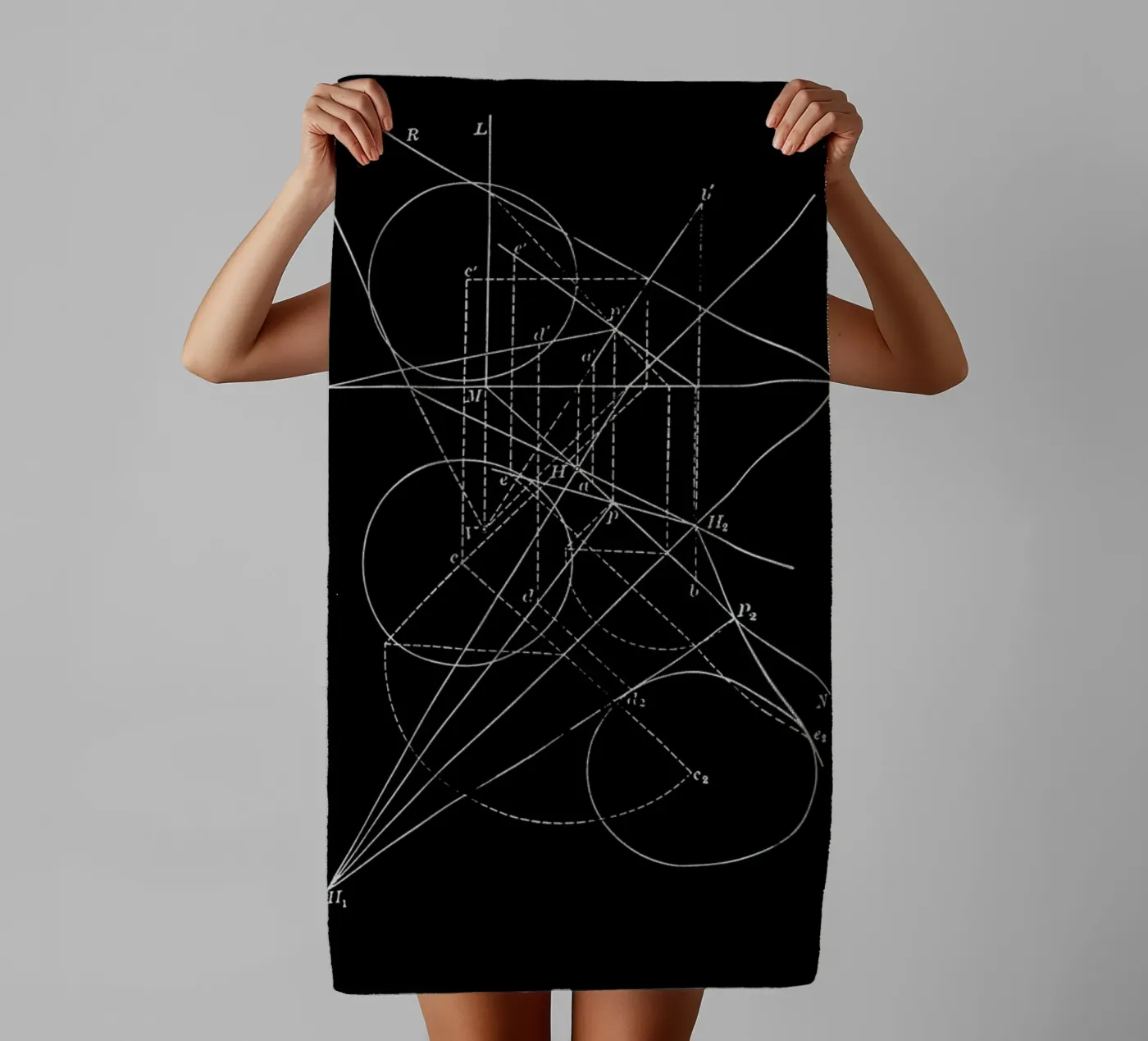 Compasses towel by Astër