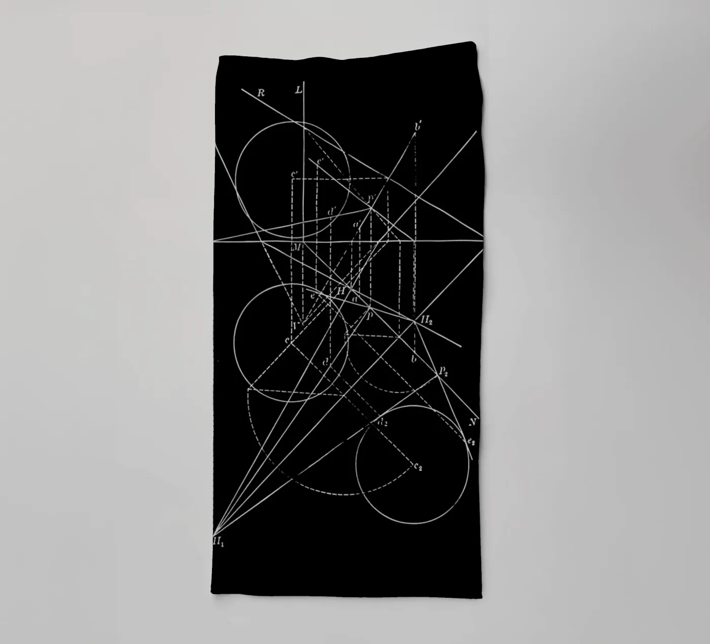 Compasses towel by Astër