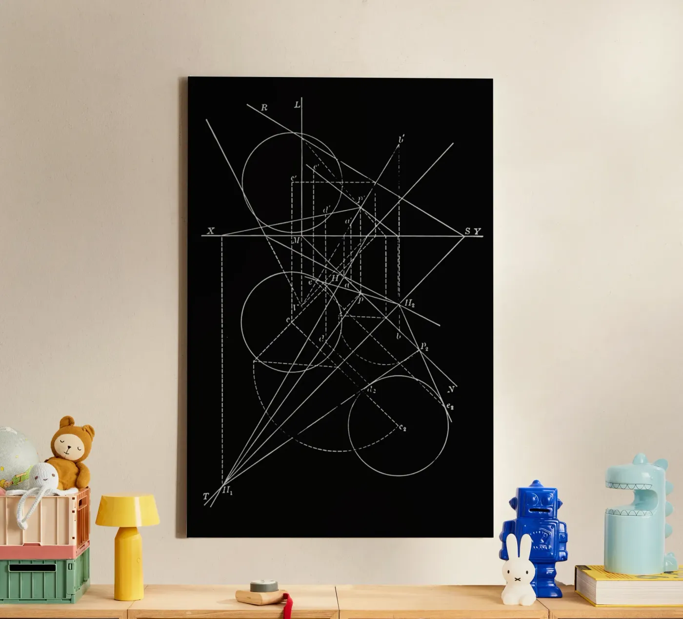 Compasses canvas van Astër